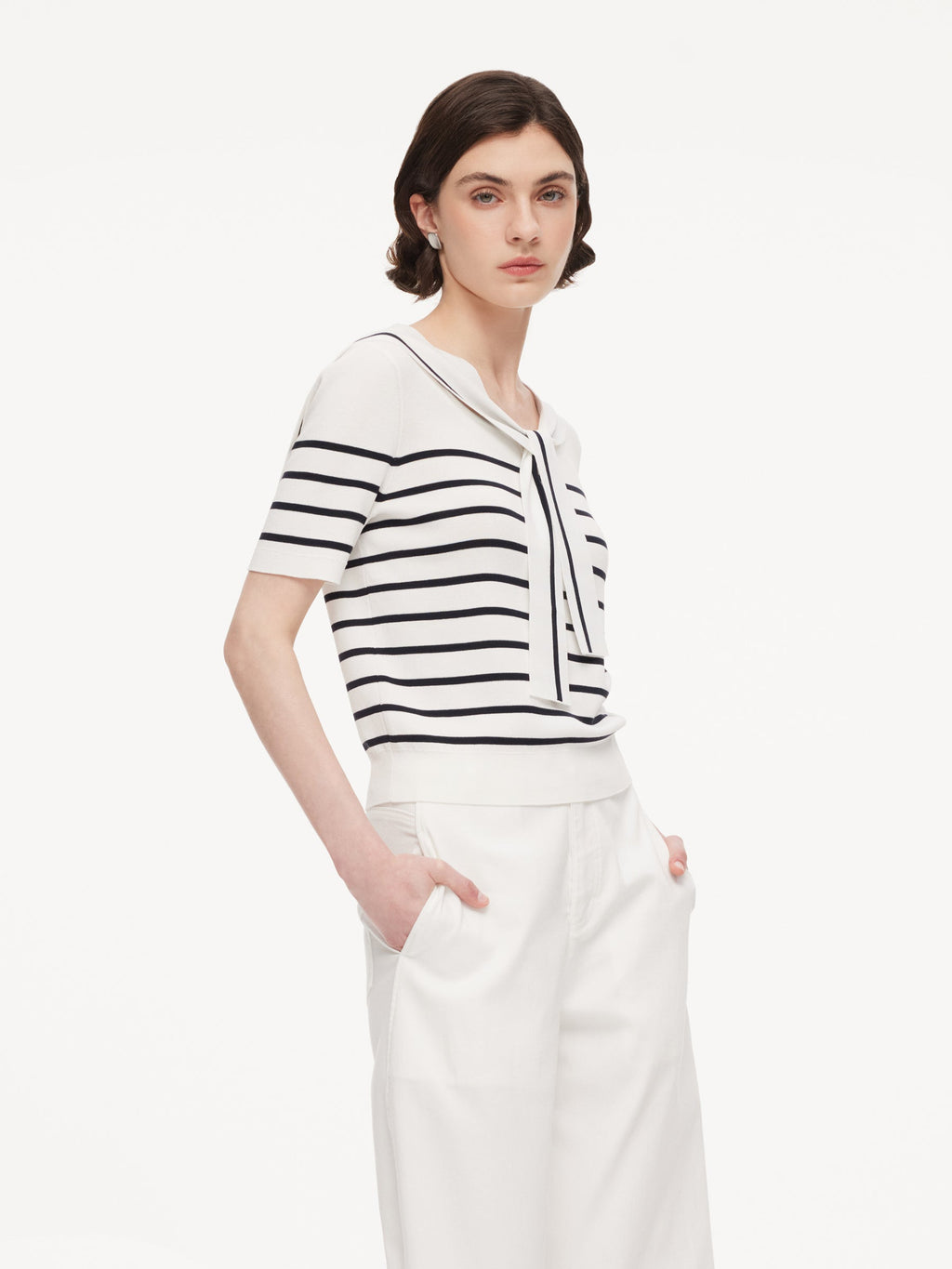 Lyocell Stripe Top