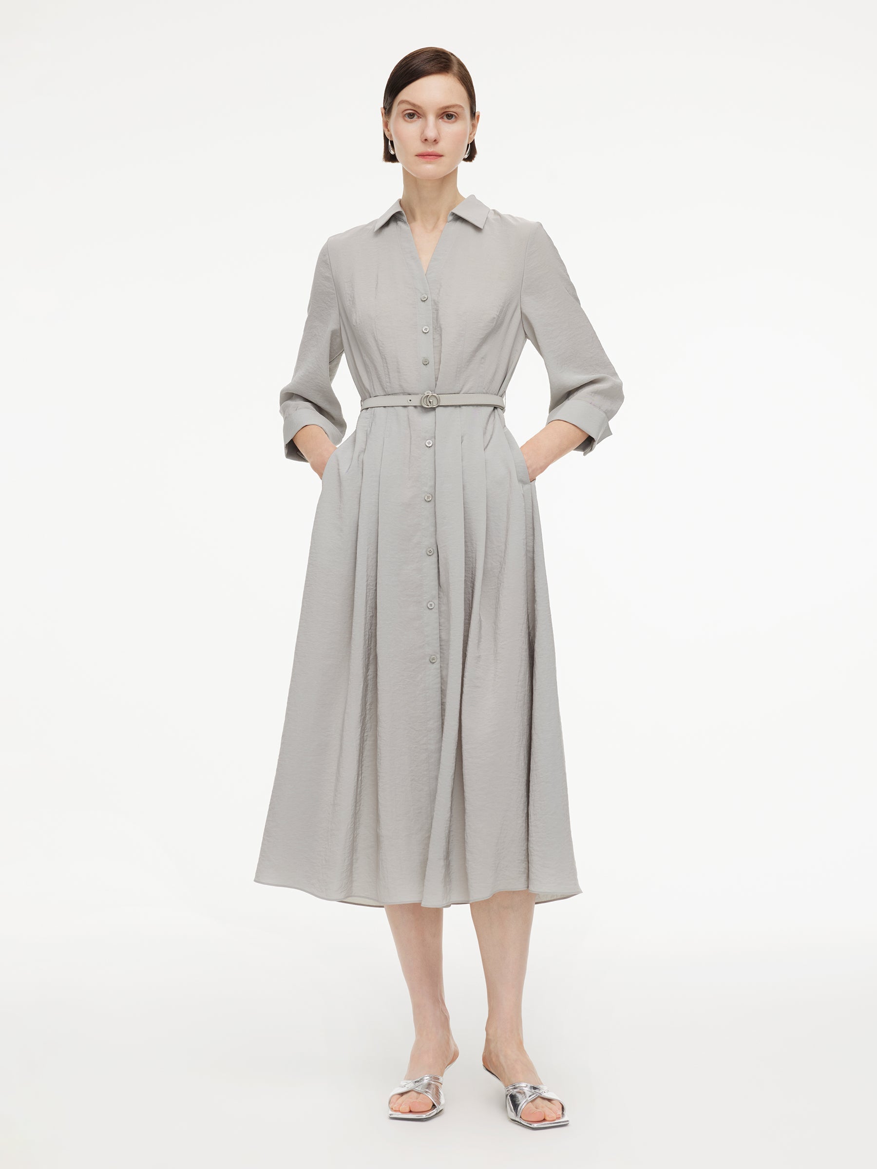 Triacetate Shirt Dress
