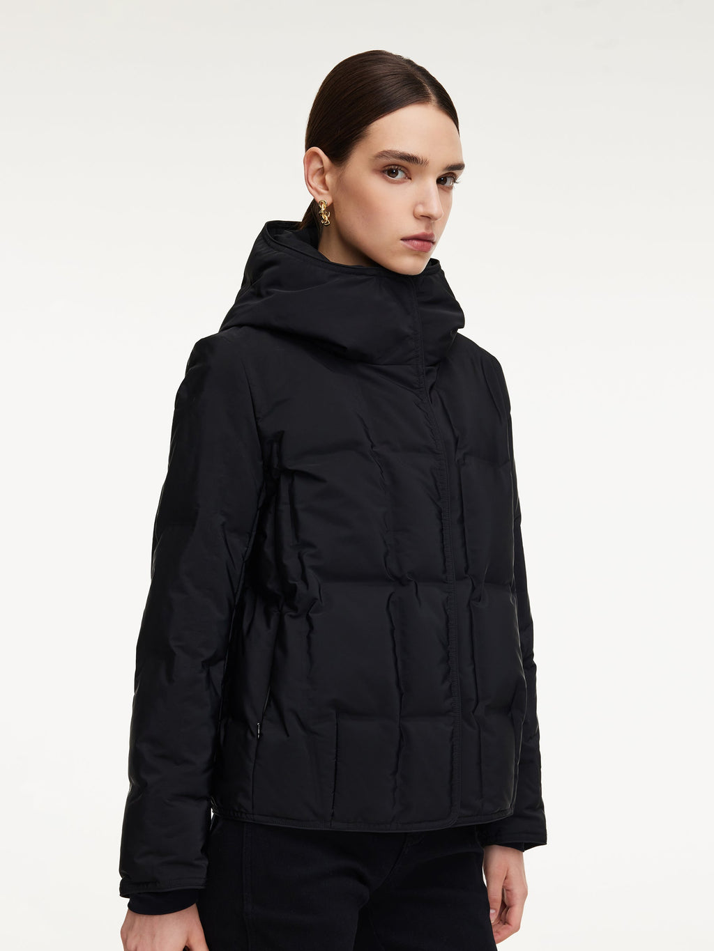 Double-Layer Hooded Collar