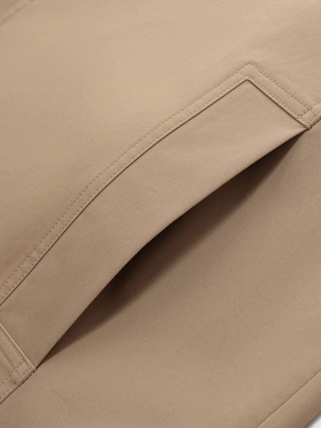 Cotton Stand Collar Trench