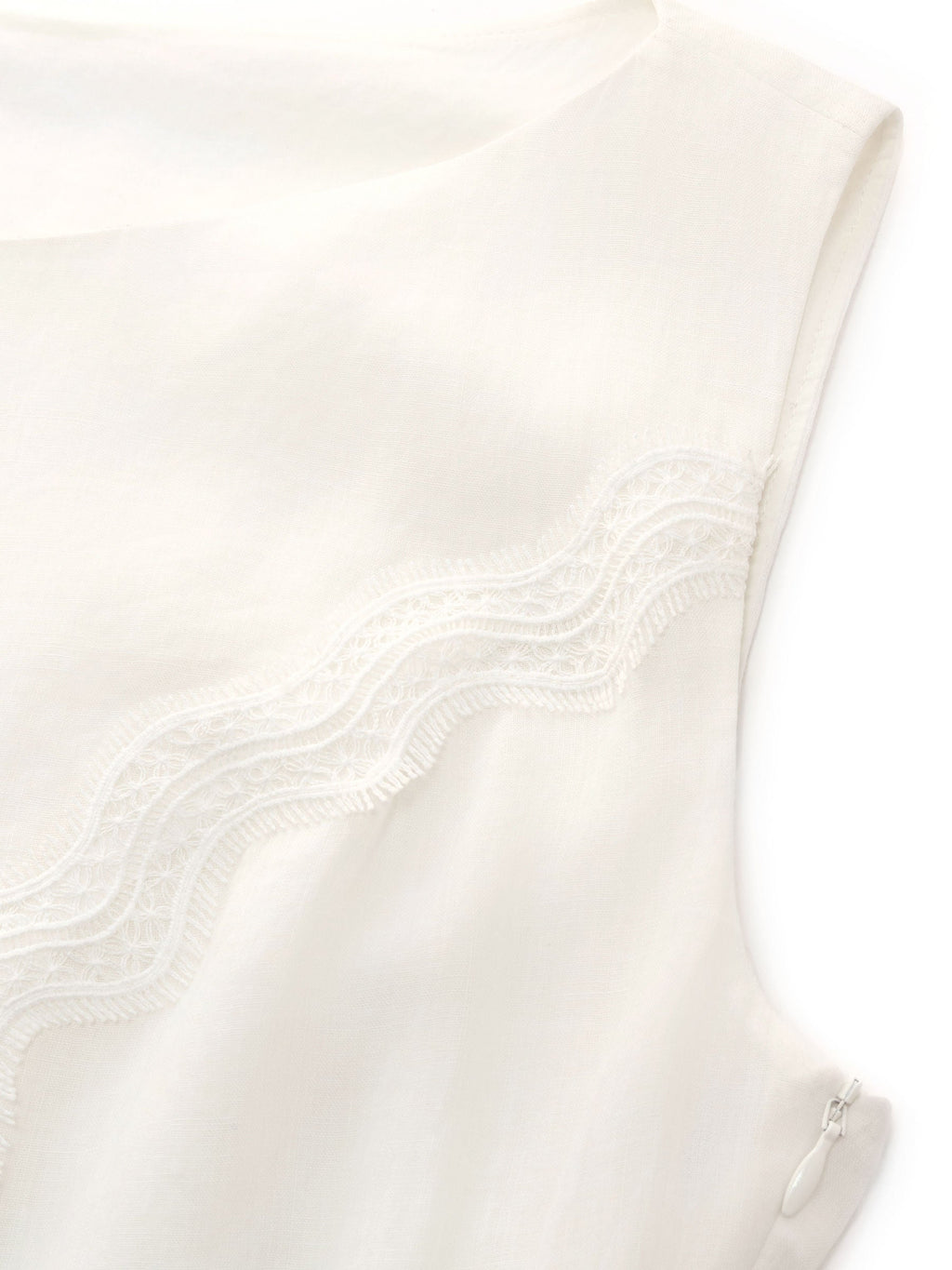 Ramie Lace A-Line Maxi Dress