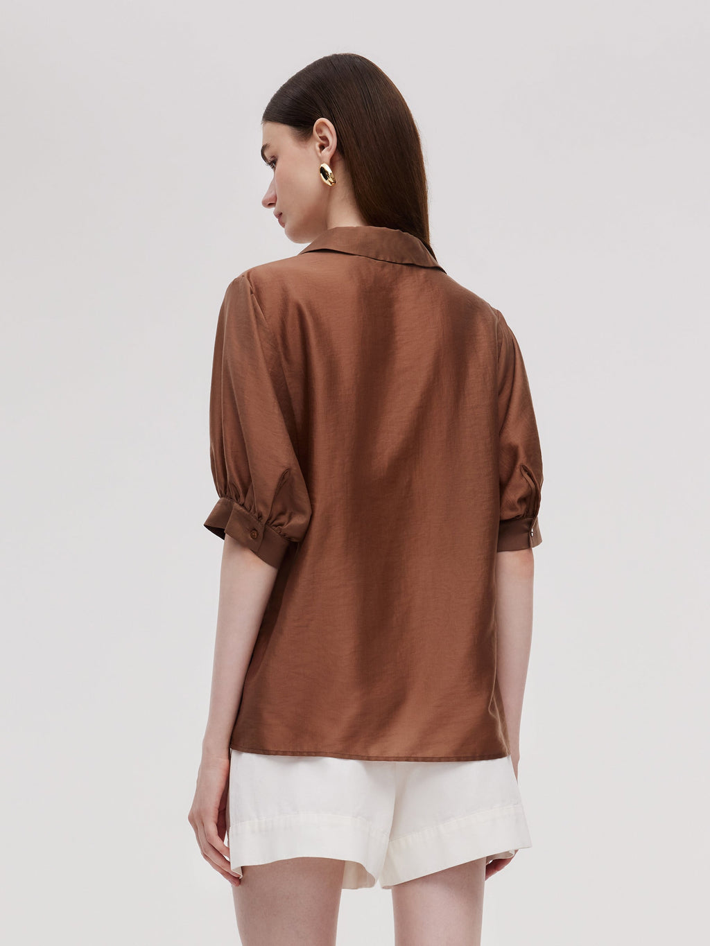 Tencel Loose Scarf Blouse