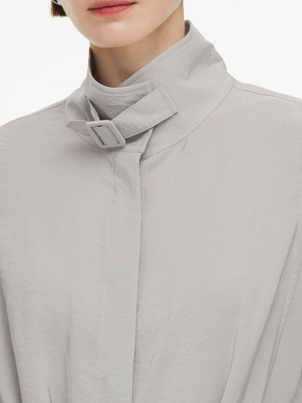 Triacetate Drape Trench