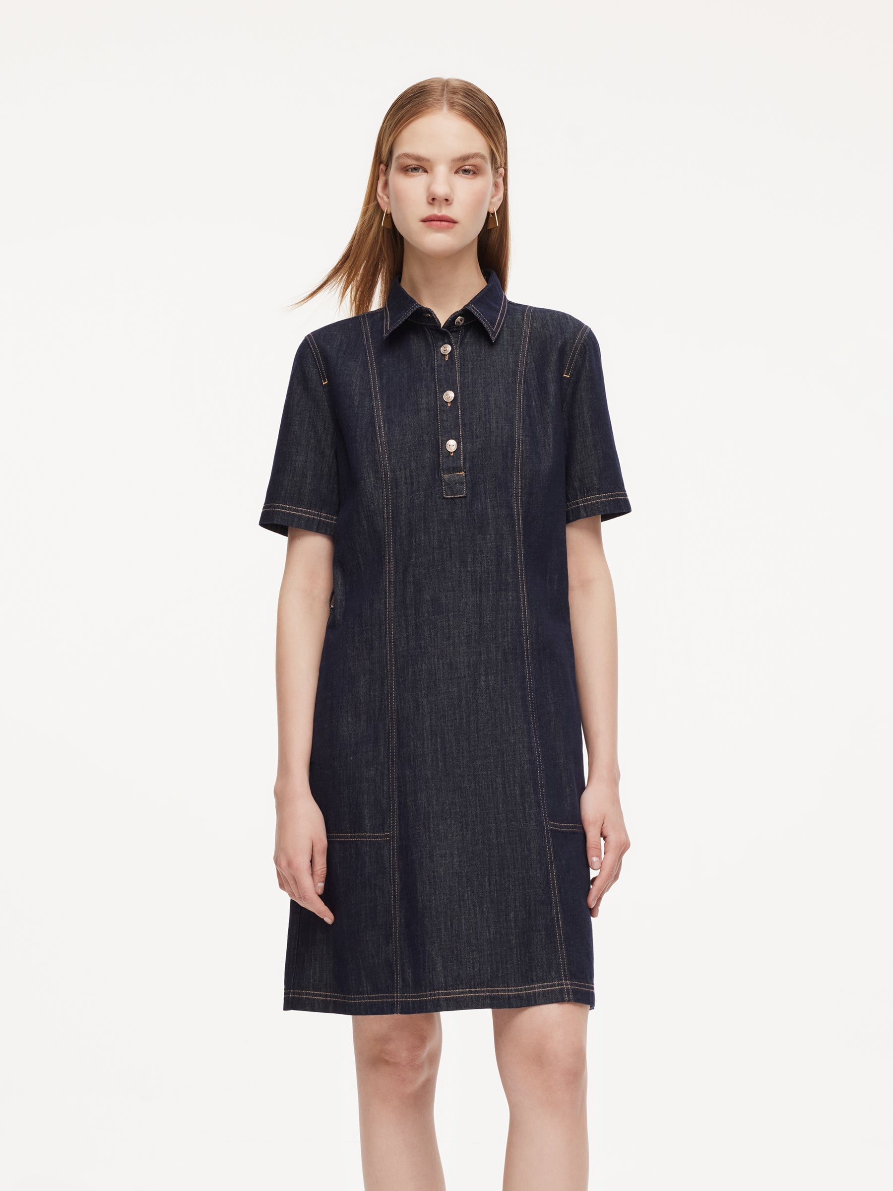 Denim Shirt Mini Dress