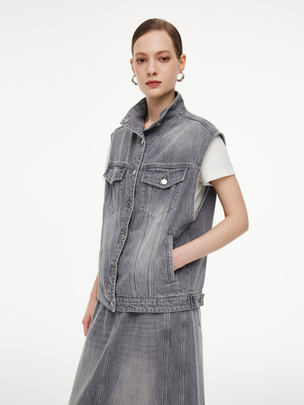 Lyocell-Cotton Vintage Vest