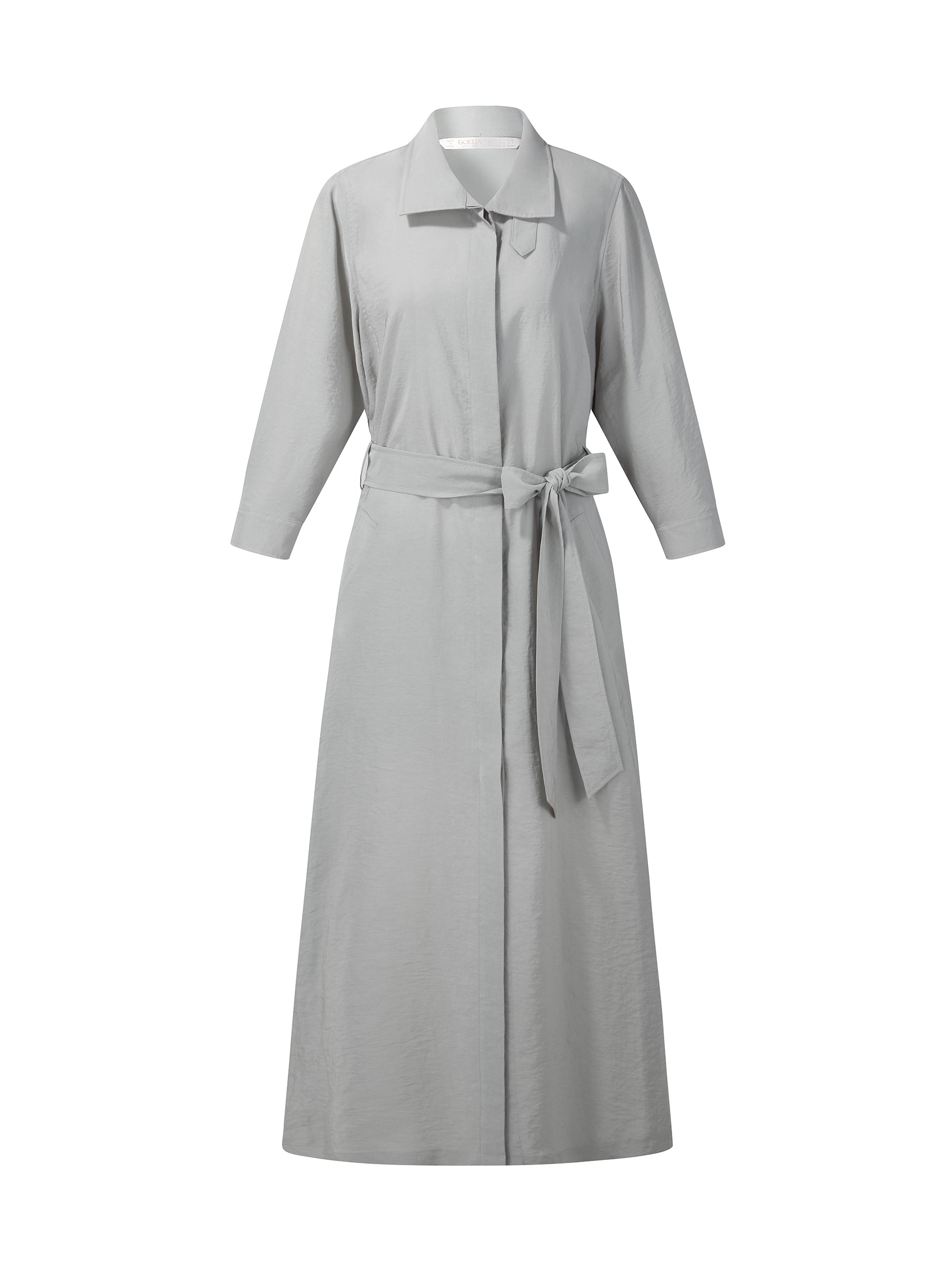 Triacetate Drape Trench