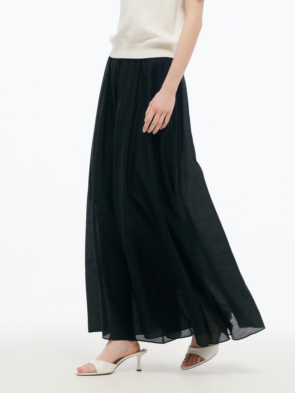 Tencel Wide-Leg Culottes