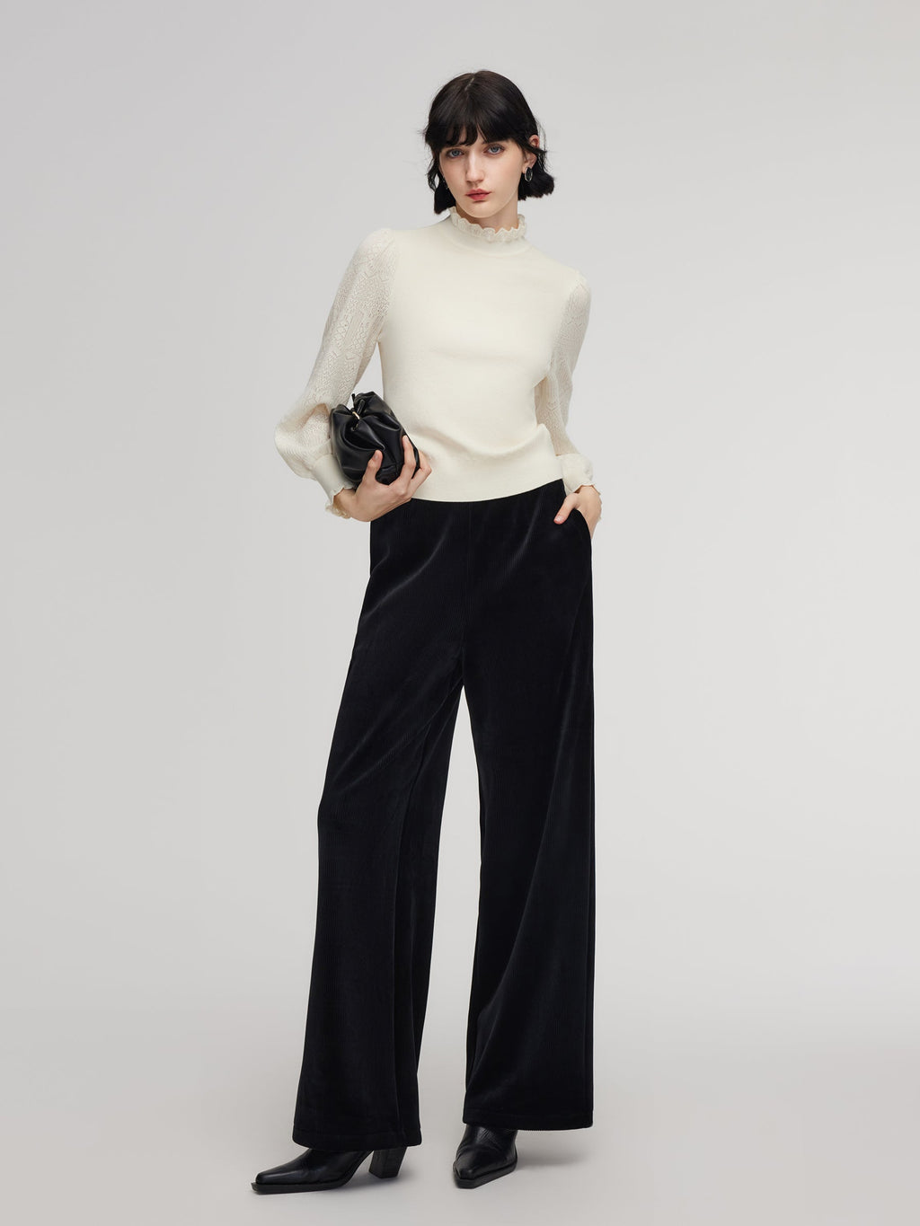 Lantern Sleeve Fit Sweater