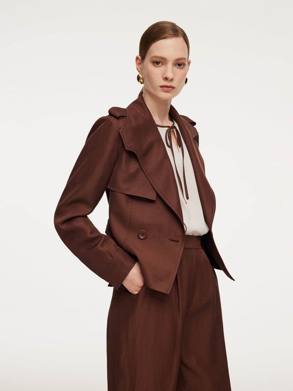 Asymmetric Lapel Jacket