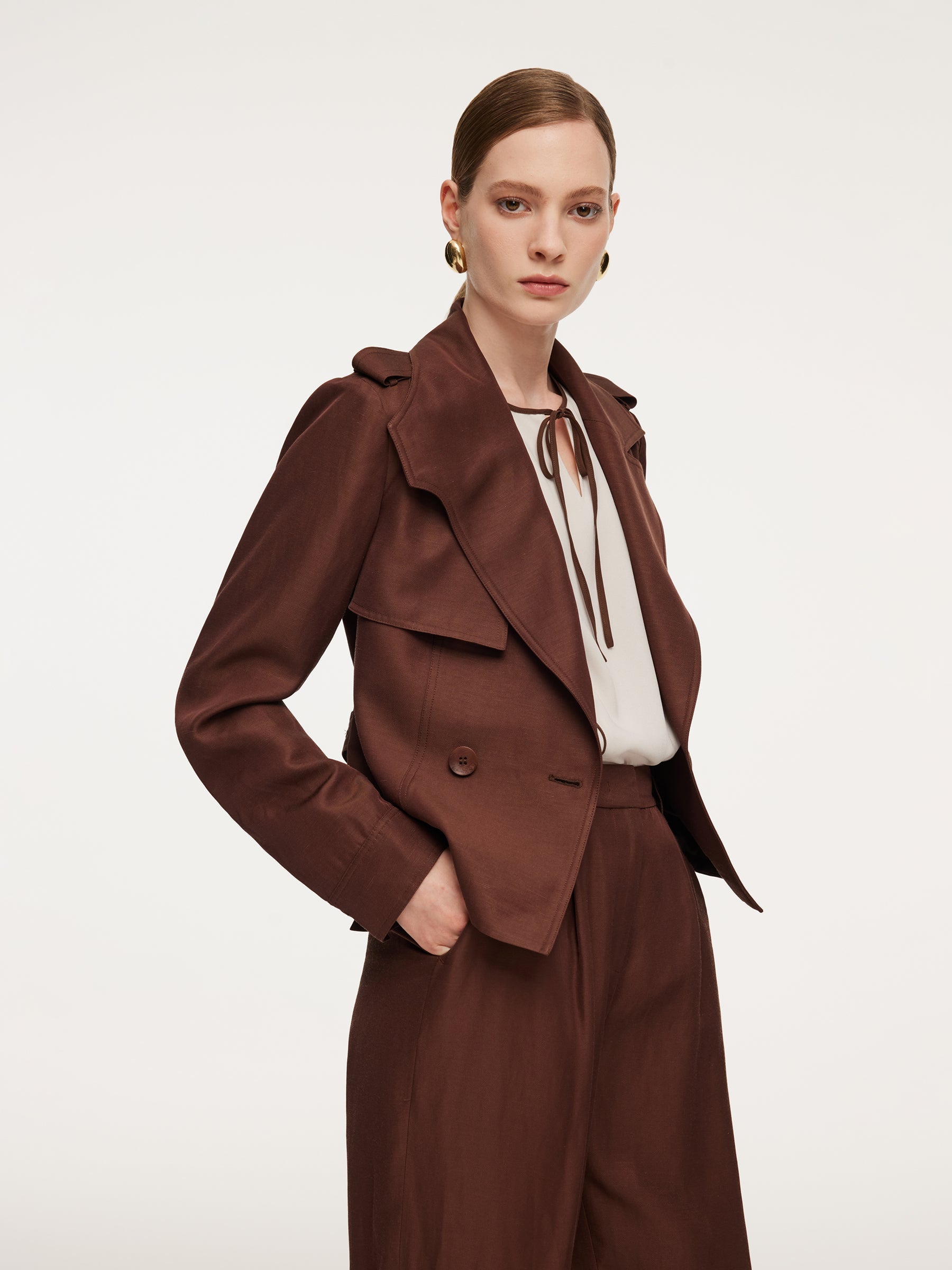 Asymmetric Lapel Jacket