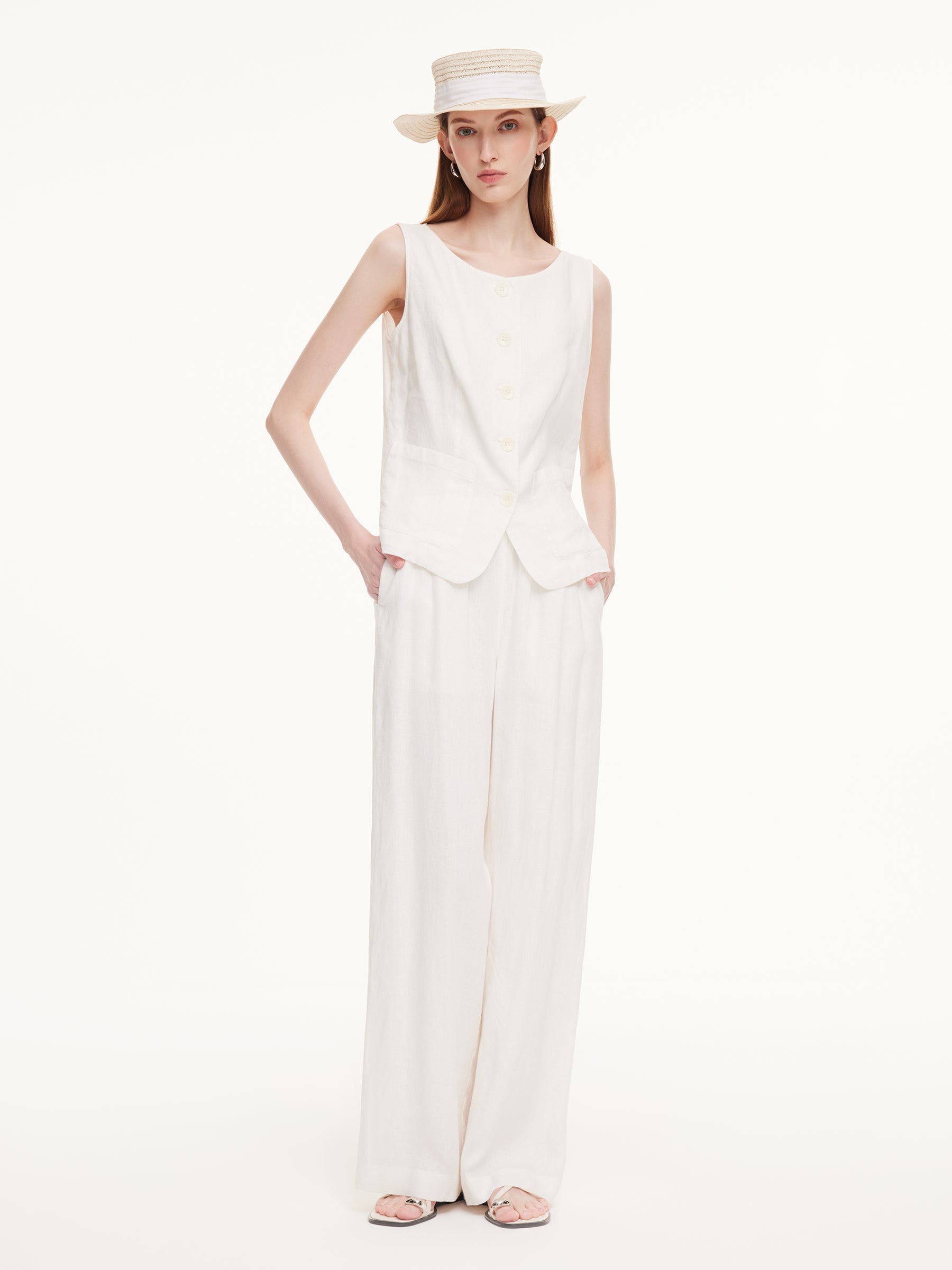 100% Linen Two-Piece Set