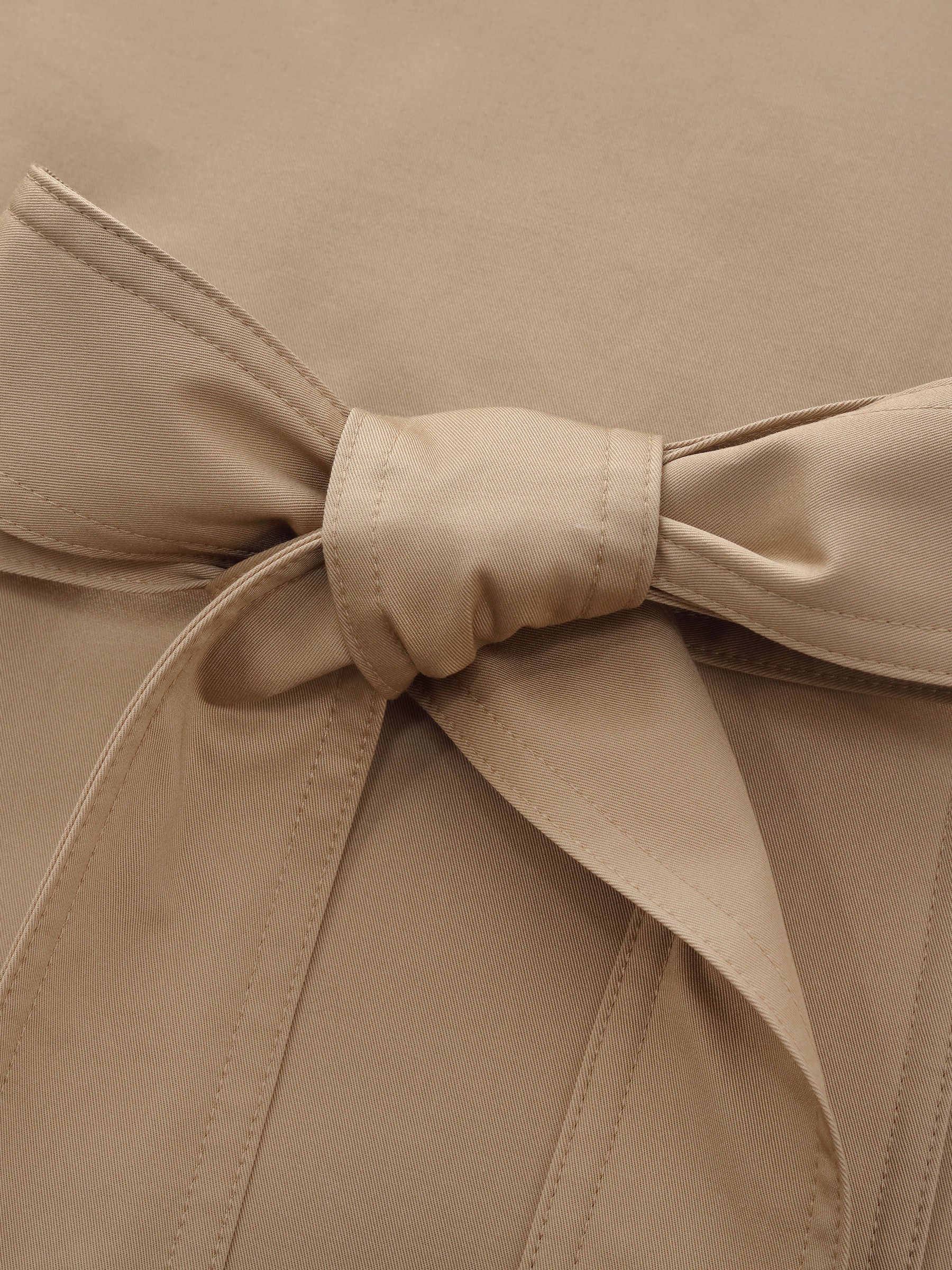 Cotton Stand Collar Trench