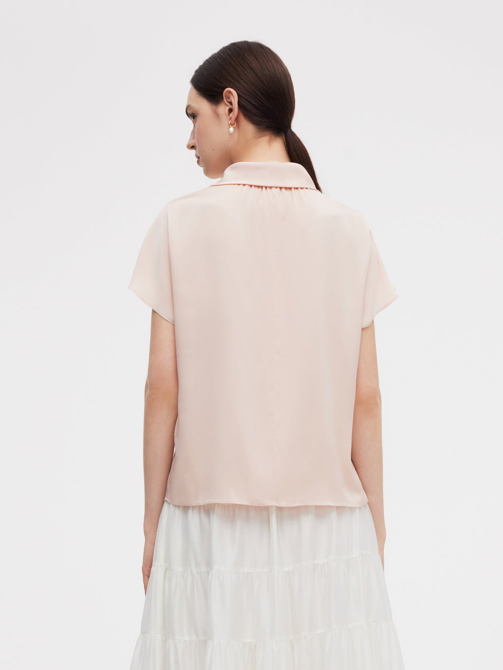 French Bow Tie Neck Shirt