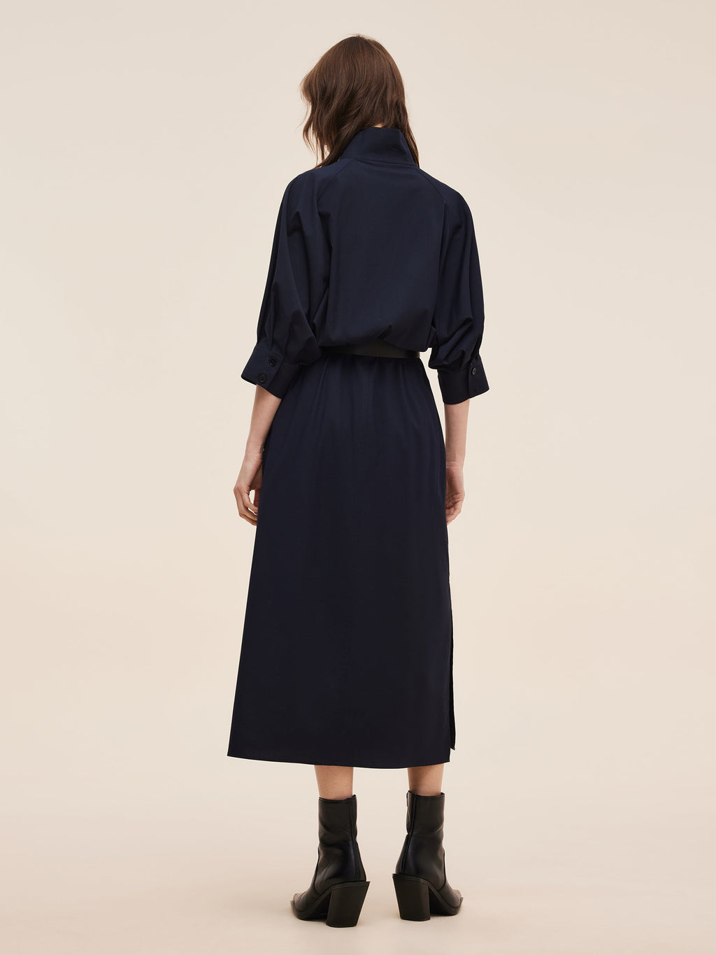 Adjustable Collar Trench Coat