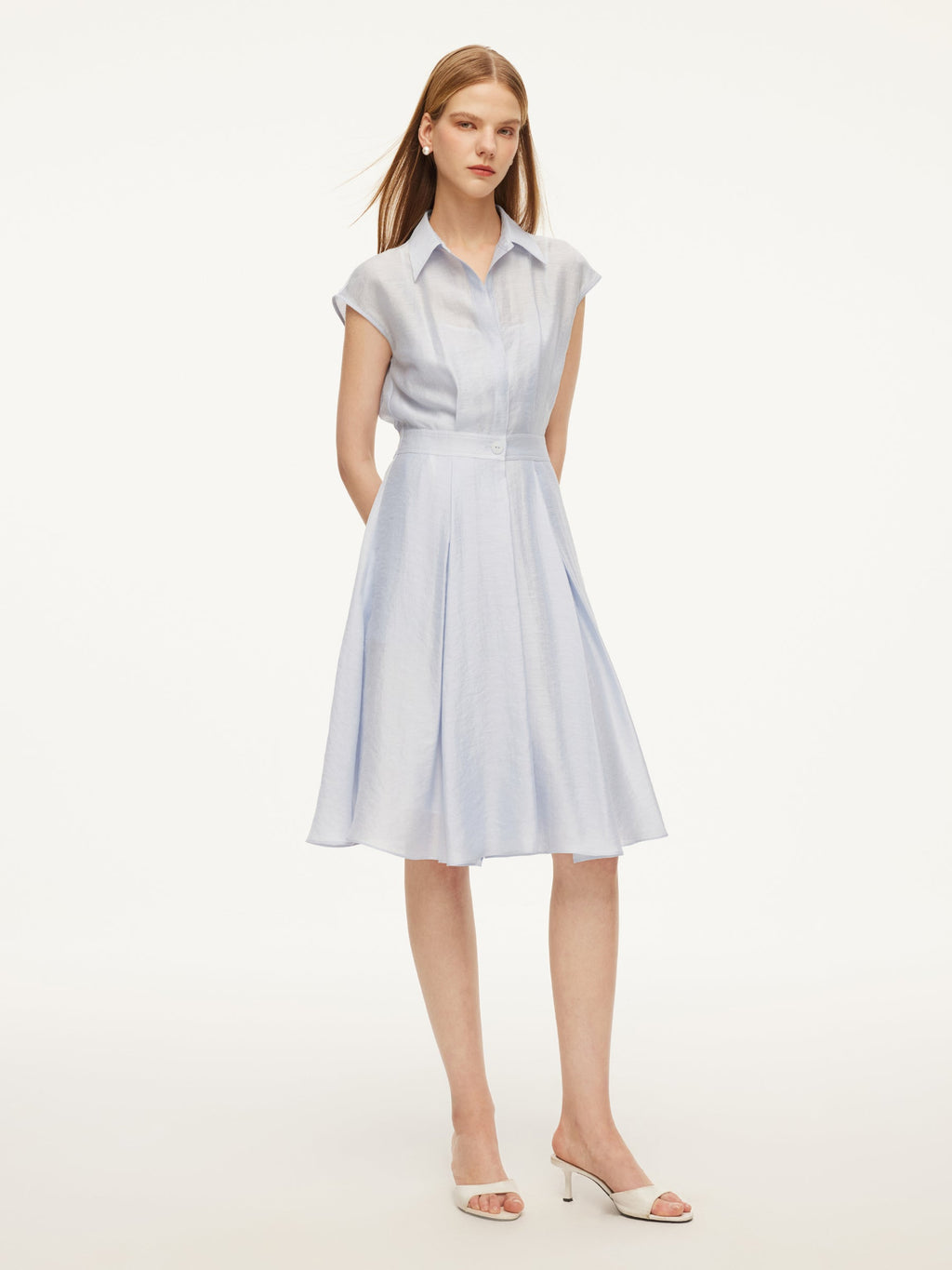 Tencel-Acetate-Linen Shirt Dress