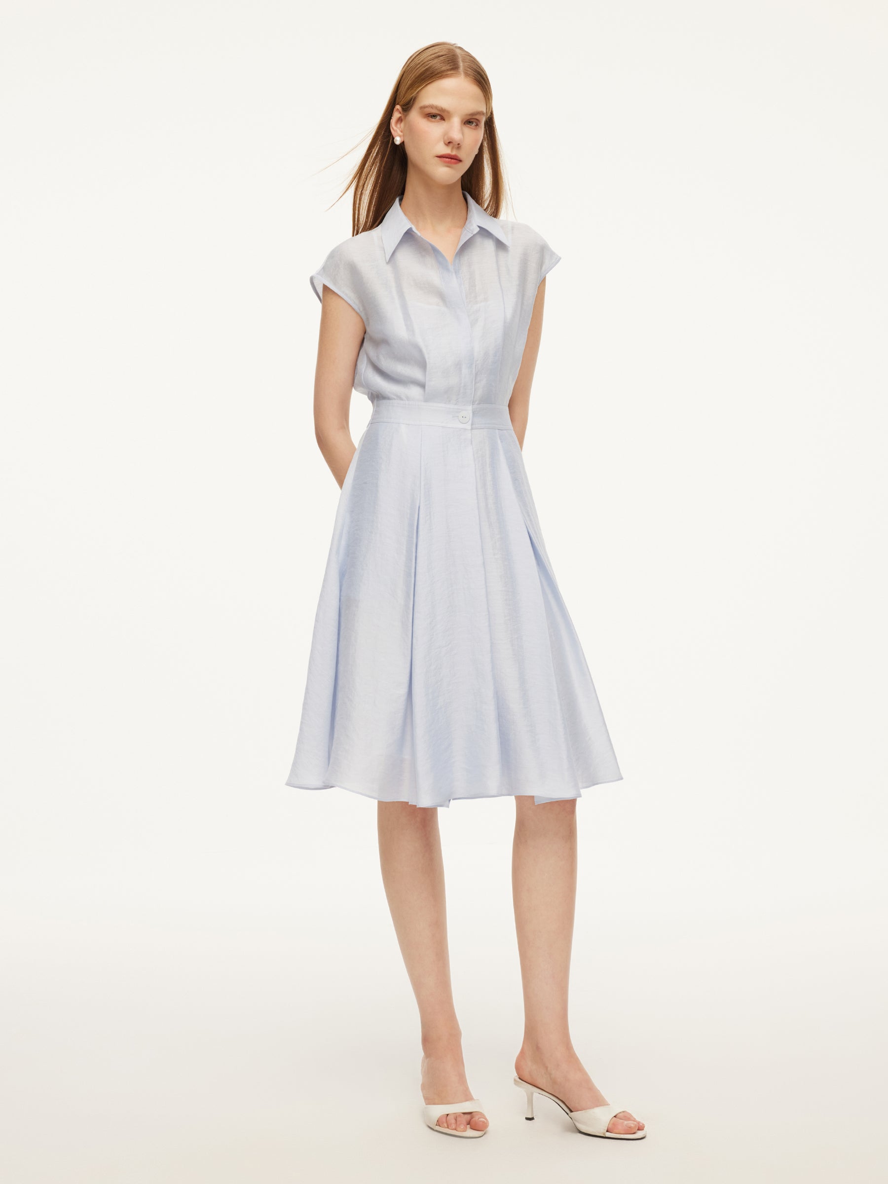 Tencel-Acetate-Linen Shirt Dress