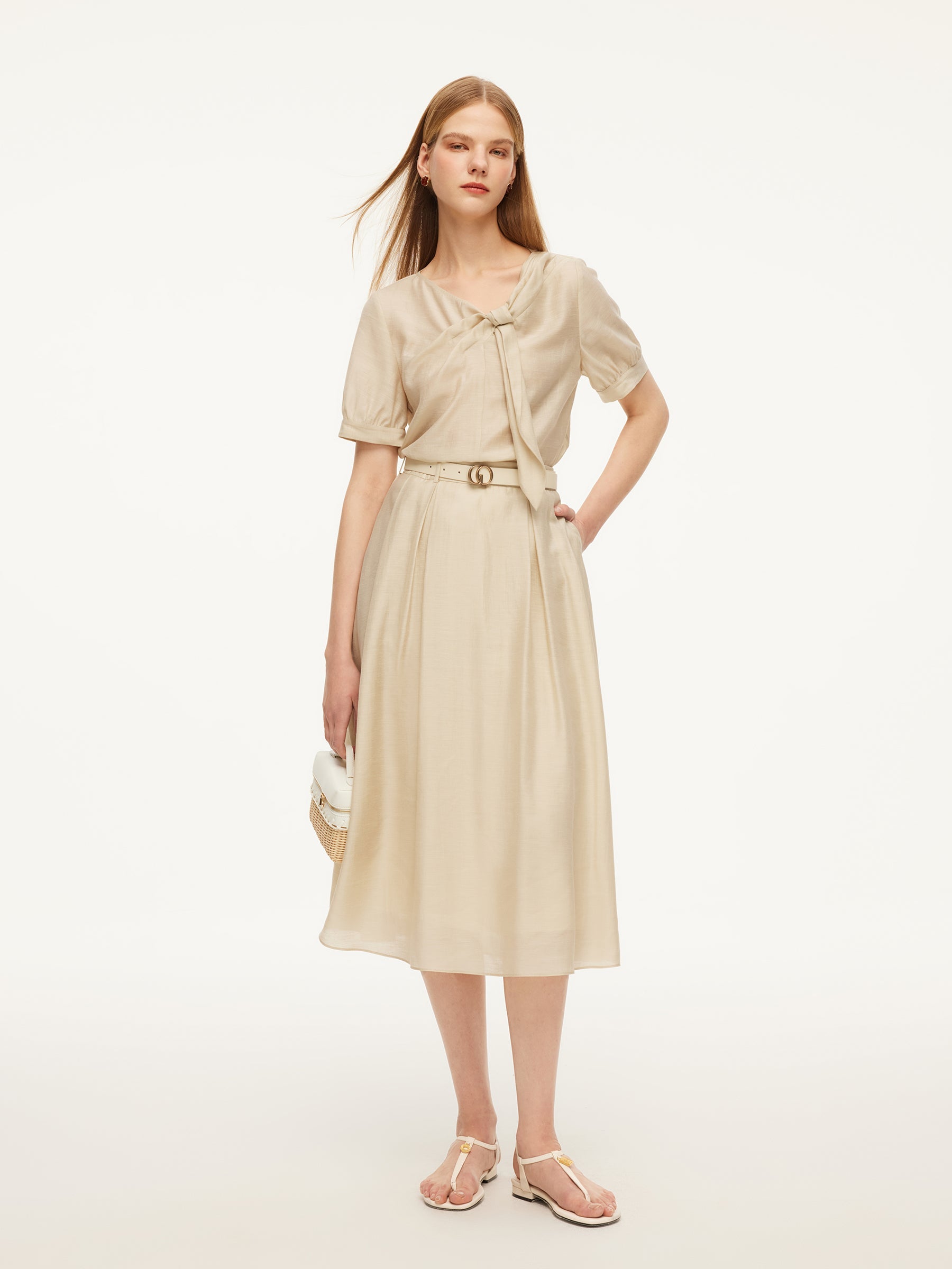 Lightweight Draped Dual-Use Skirt