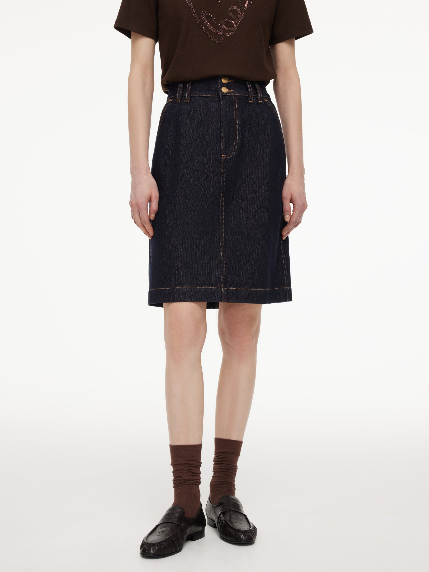 Double-Button A-Line Vintage
