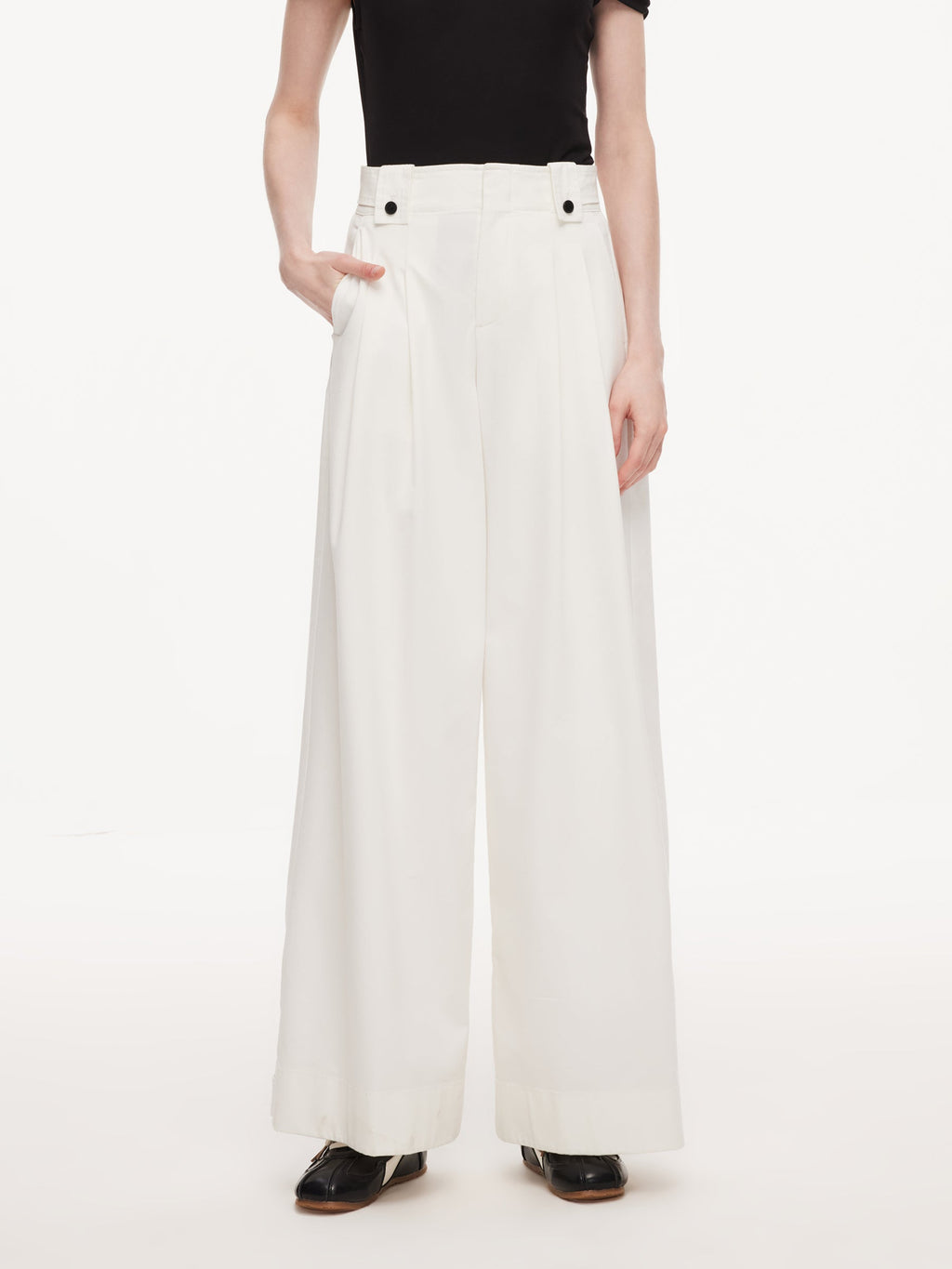 Adjustable Waist-Ankle Jeans