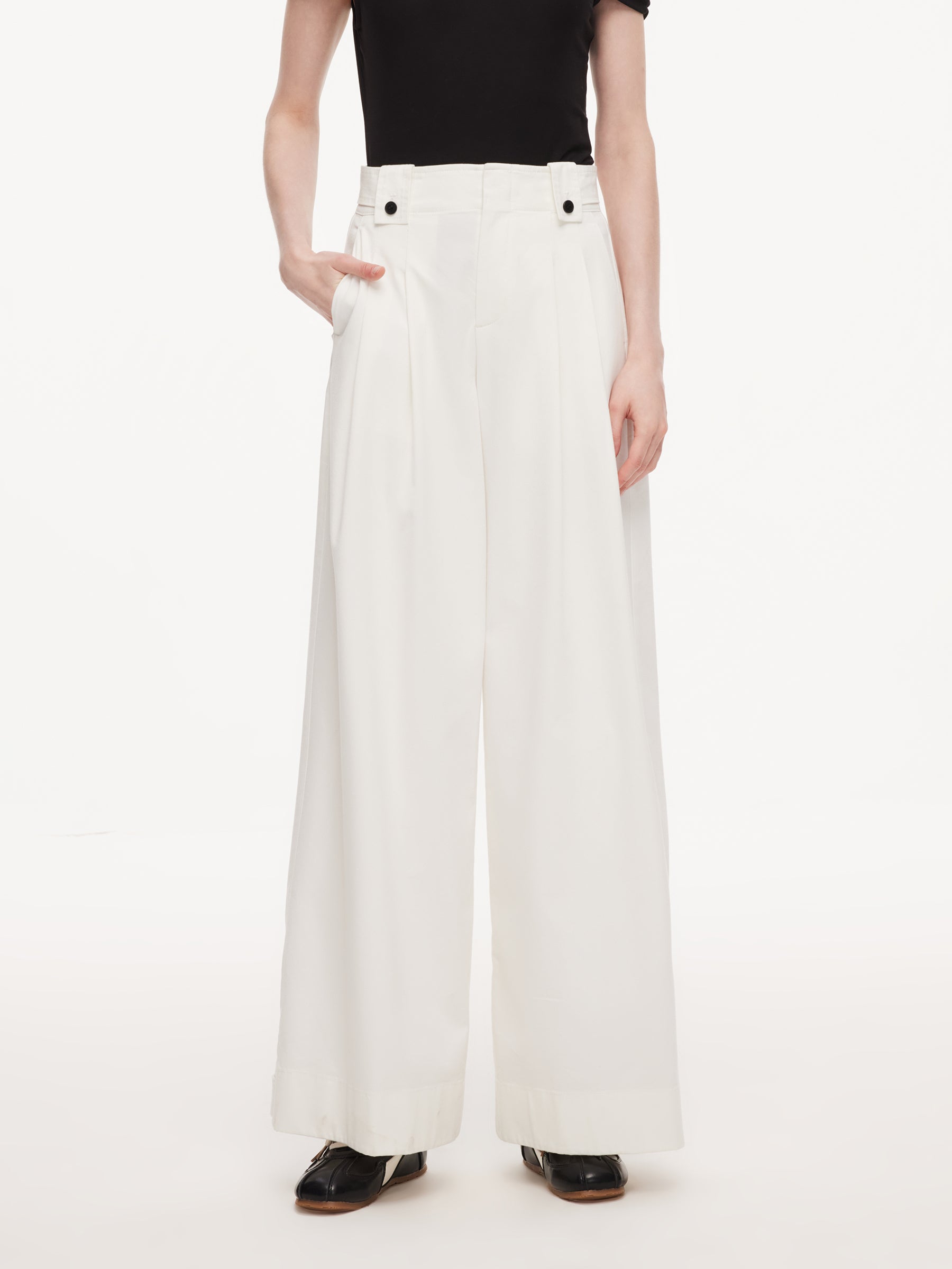 Adjustable Waist-Ankle Jeans