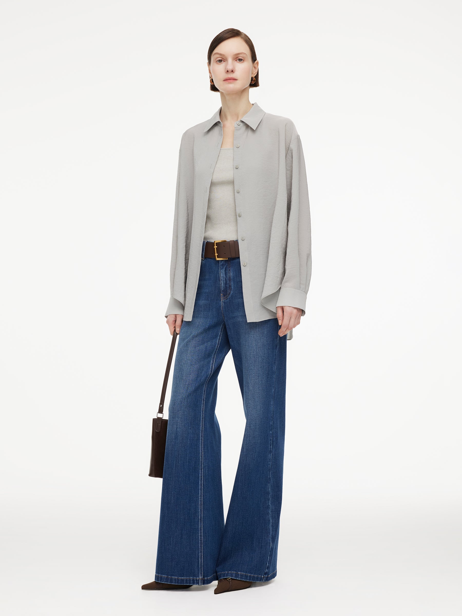 Triacetate Fluid Drape Shirt