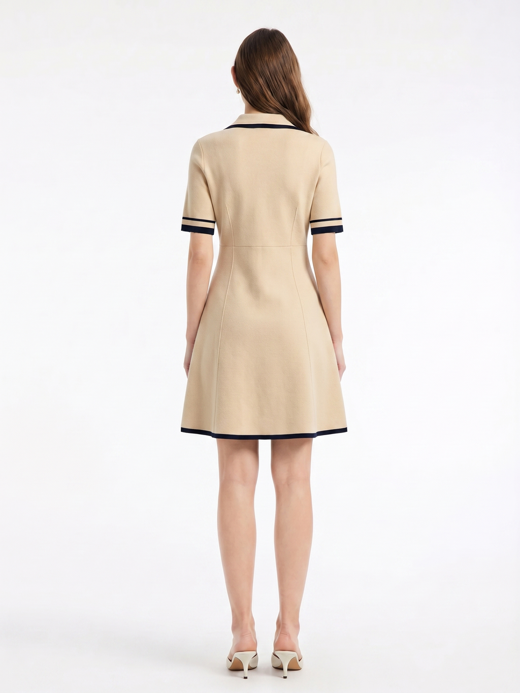 Tencel Lapel Knit Dress