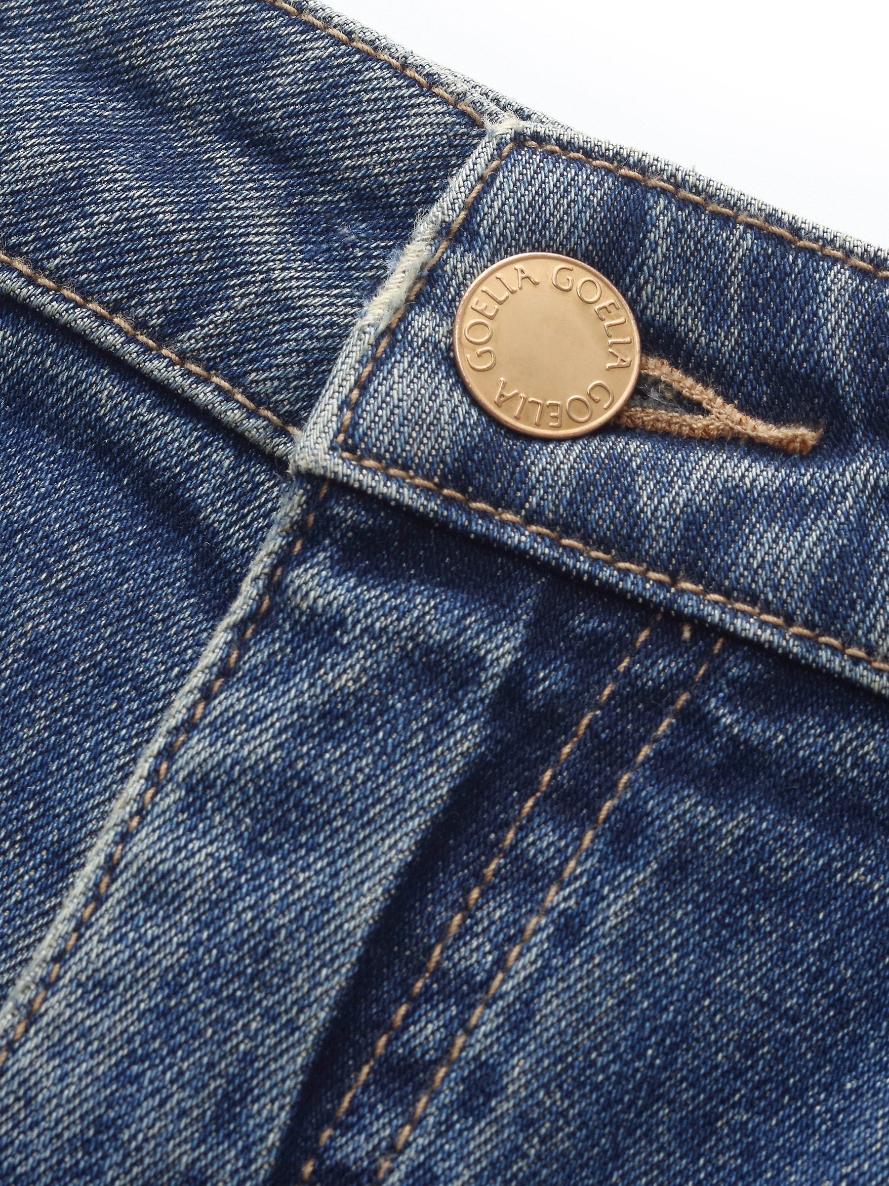 Ankle-Length Straight Denim