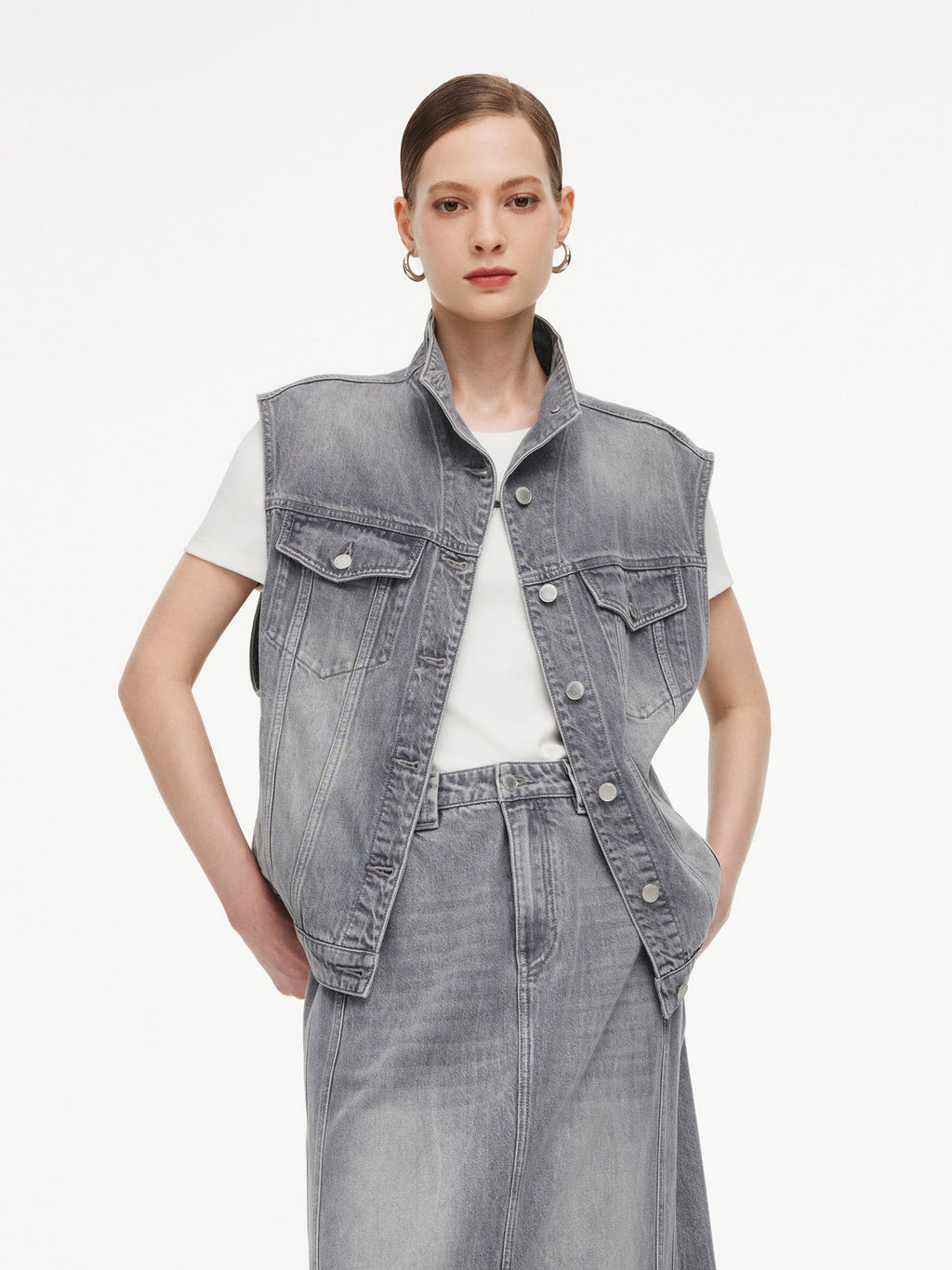 Lyocell-Cotton Vintage Vest