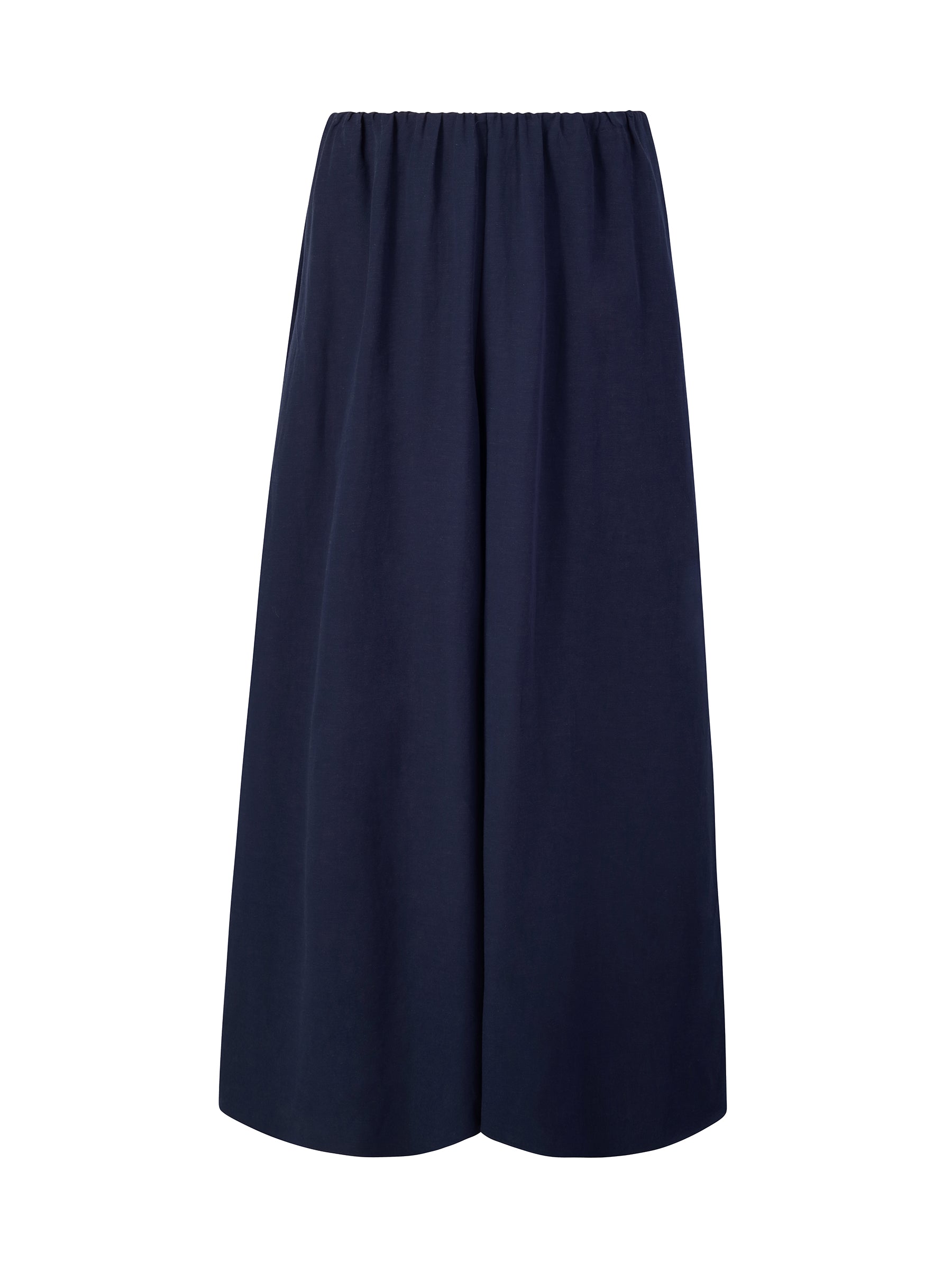 Linen-Blend A-Line Culottes
