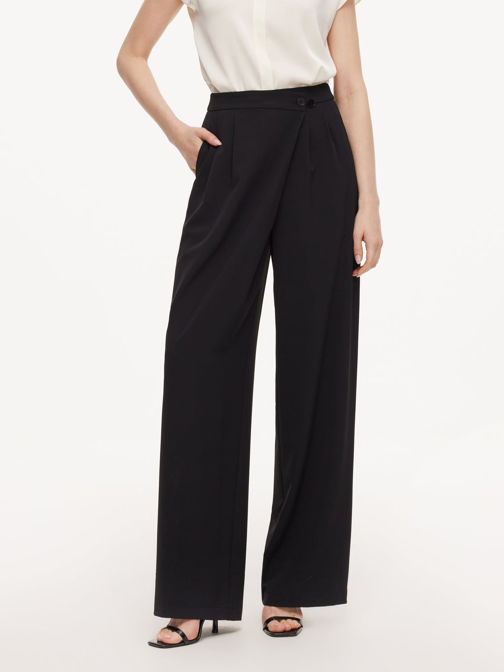 Four-Way Stretch Waist Accent Pants