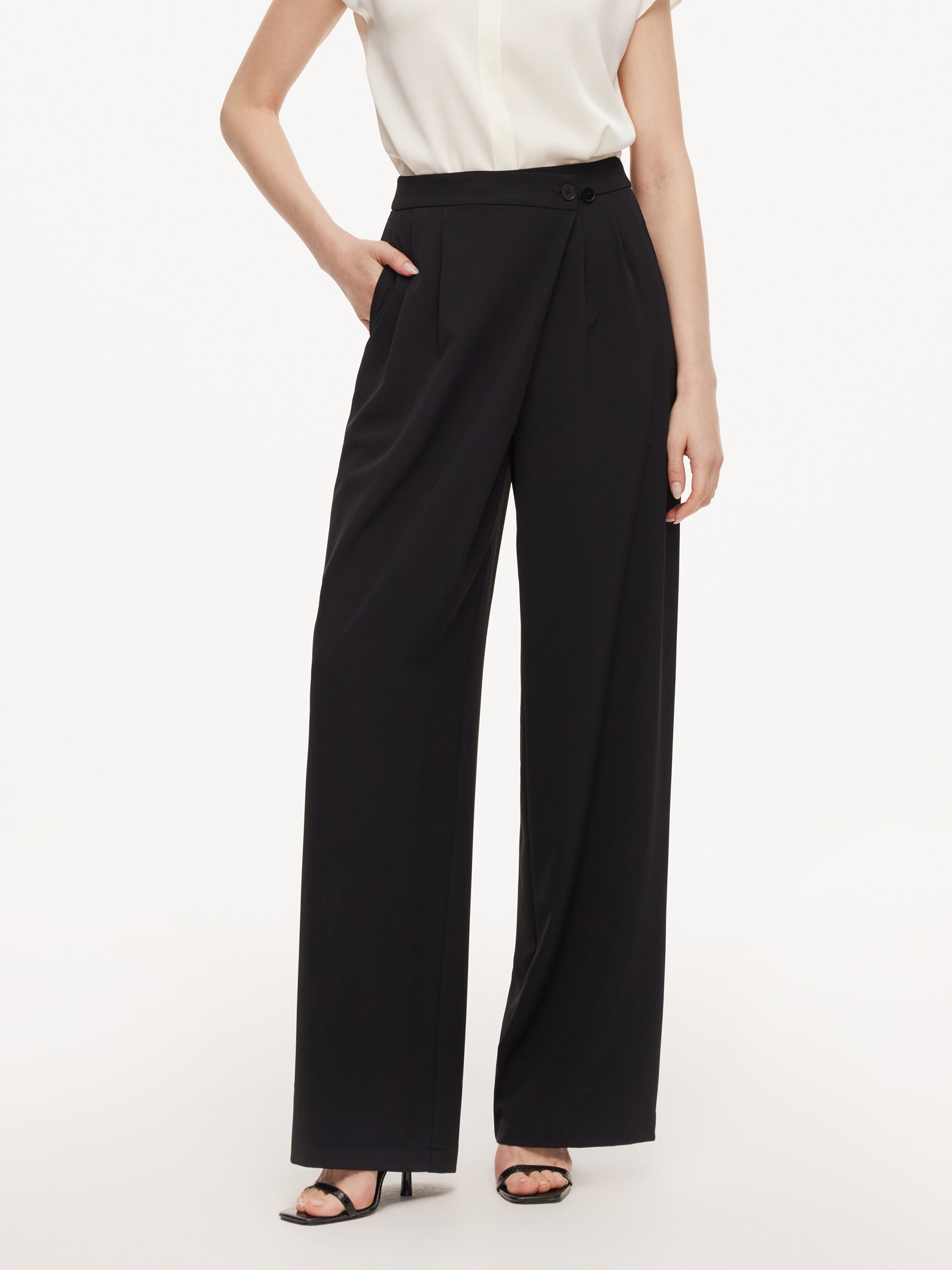 Four-Way Stretch Waist Accent Pants