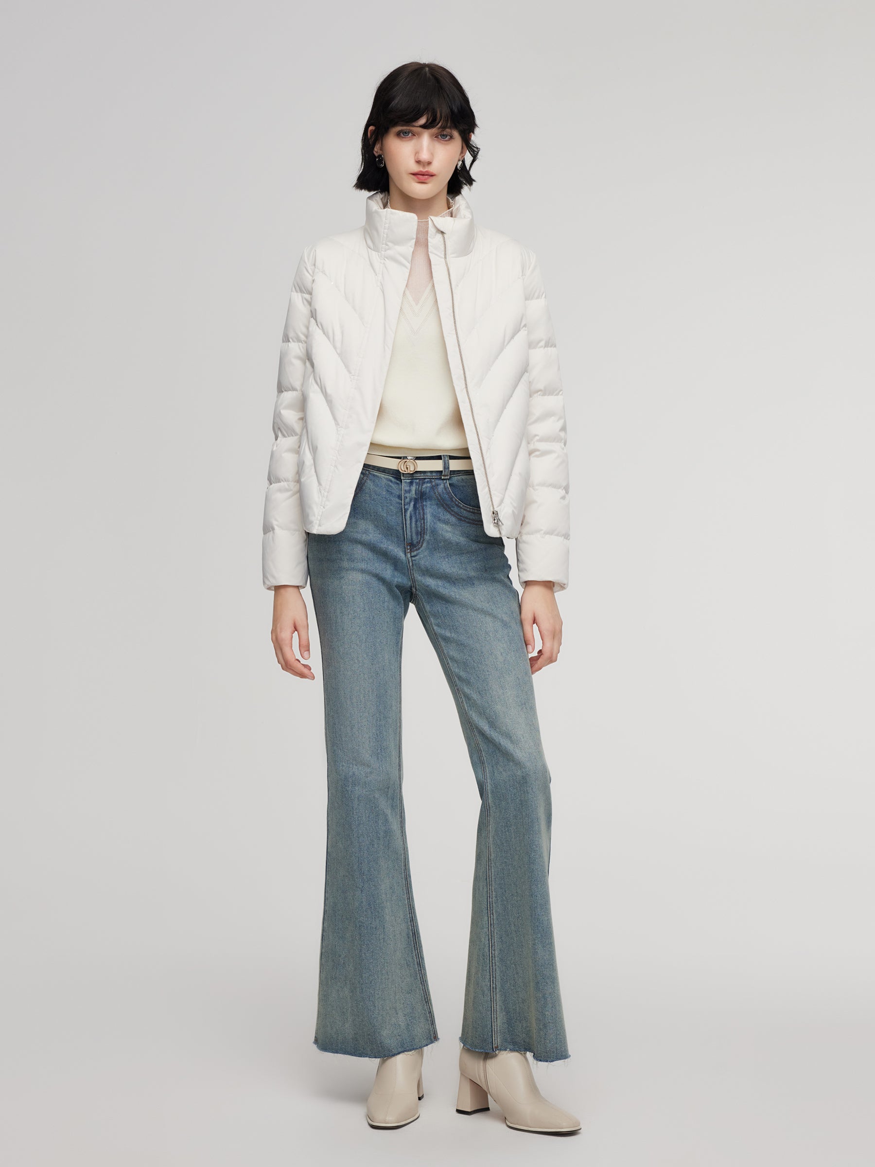 Tencel Wool Lace Patchwork Top