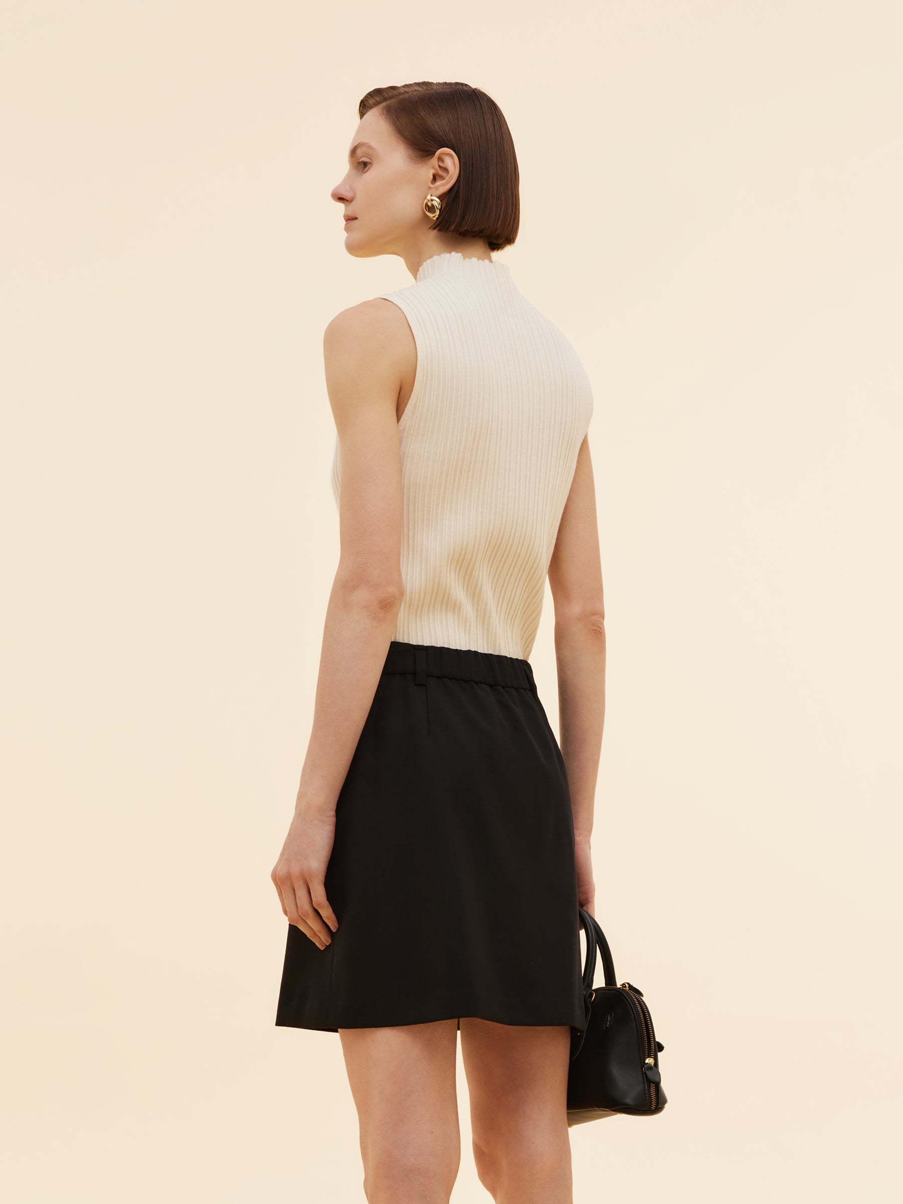 Lace-Textured Tencel Tank