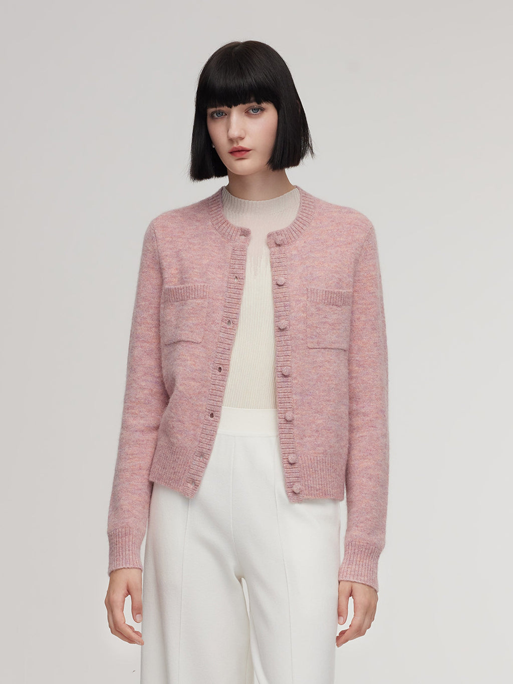 Alpaca-Wool Crochet Cardigan