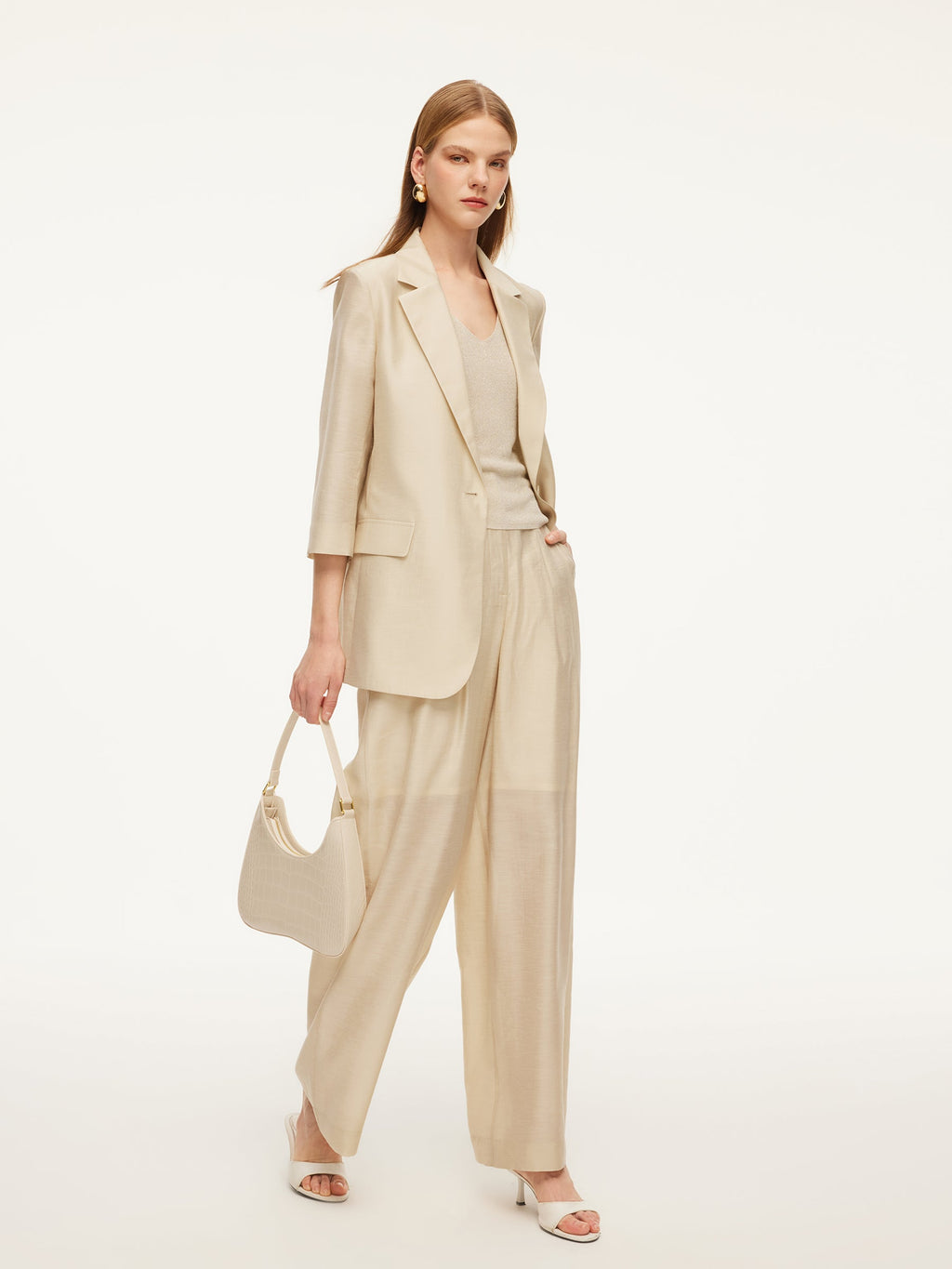 Tencel-Acetate 3/4 Blazer