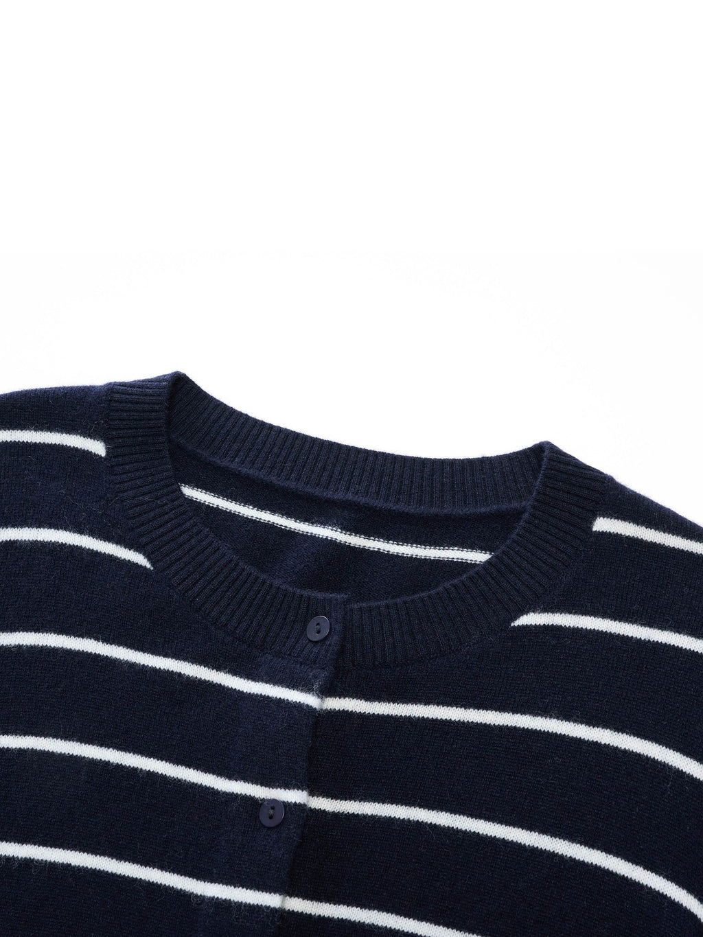 100% Wool Stripe Cardigan
