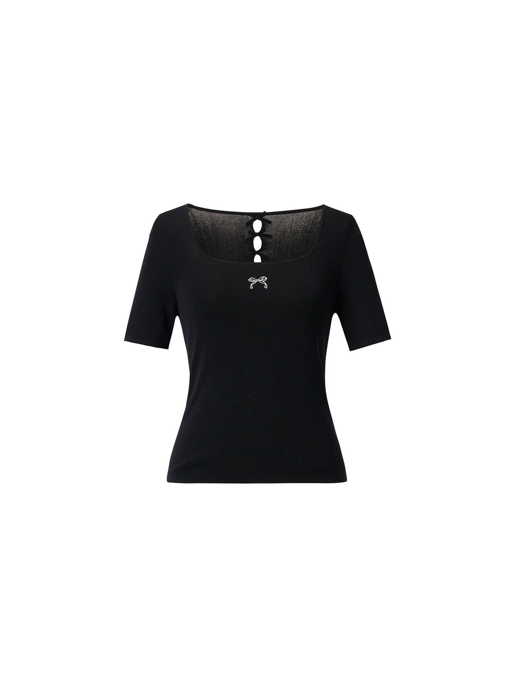 Satin Bow Coquette Knit