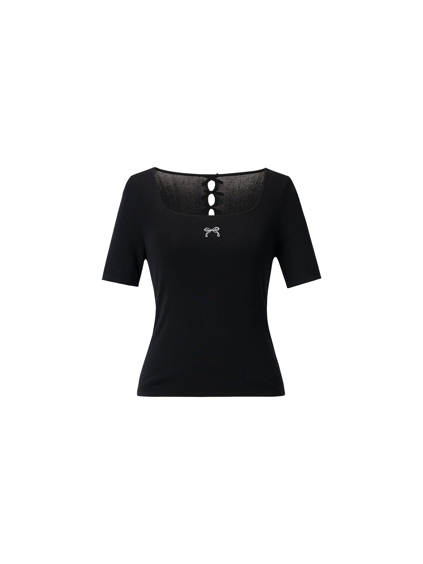 Satin Bow Coquette Knit