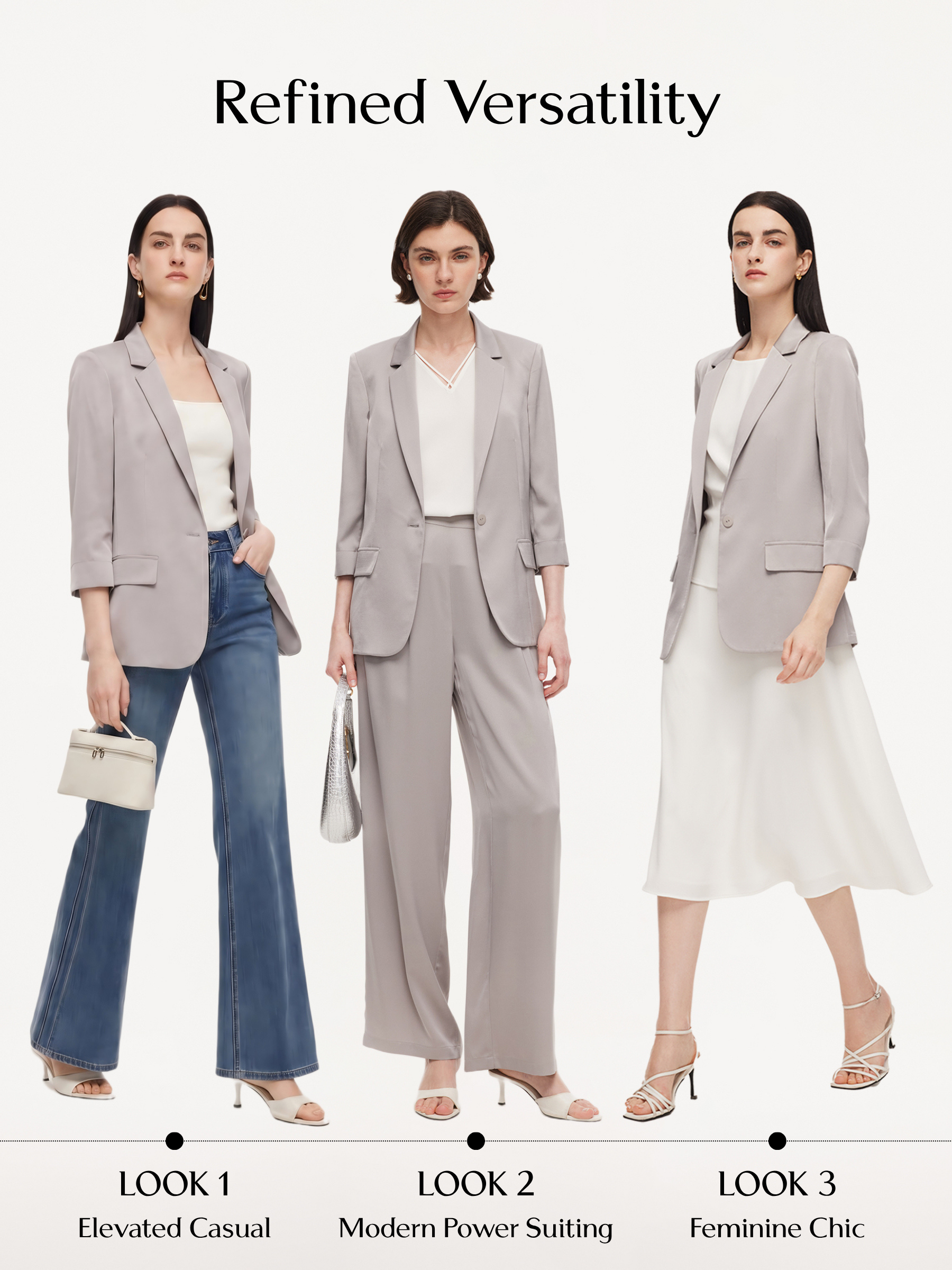 Mulberry Silk Stretch Blazer