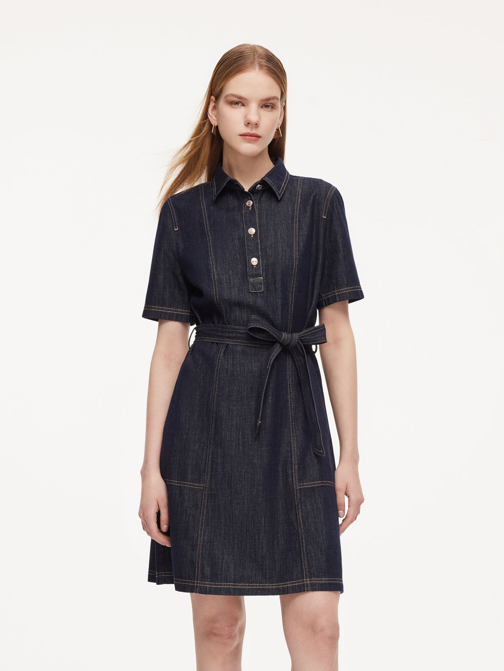Denim Shirt Mini Dress