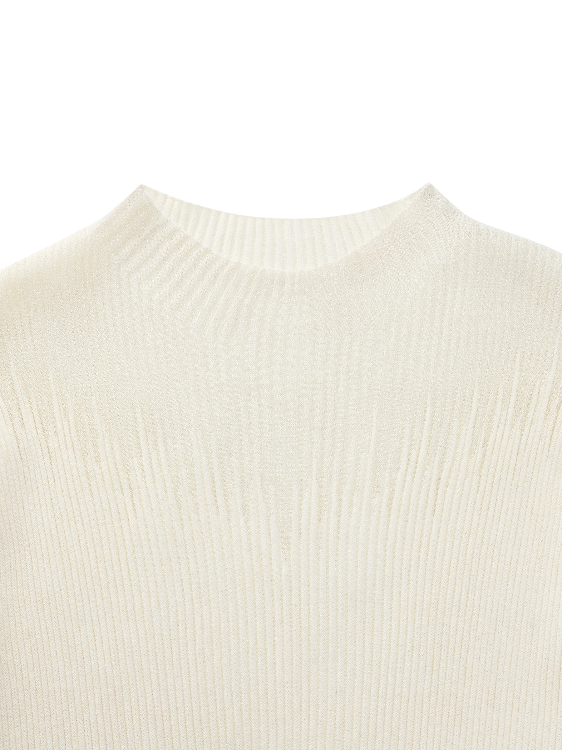 Mock-Neck Ruffle Tank