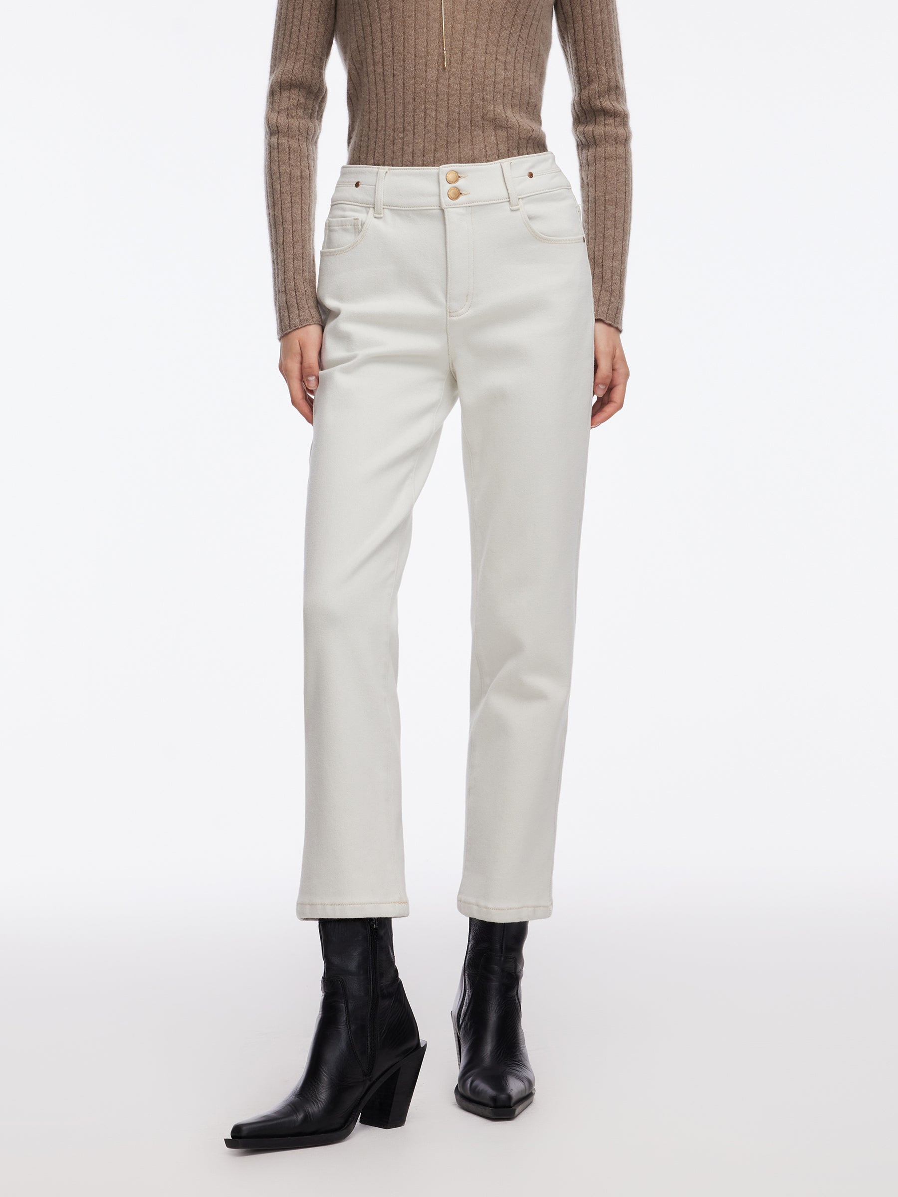 Fleece-Lined Straight Ankle