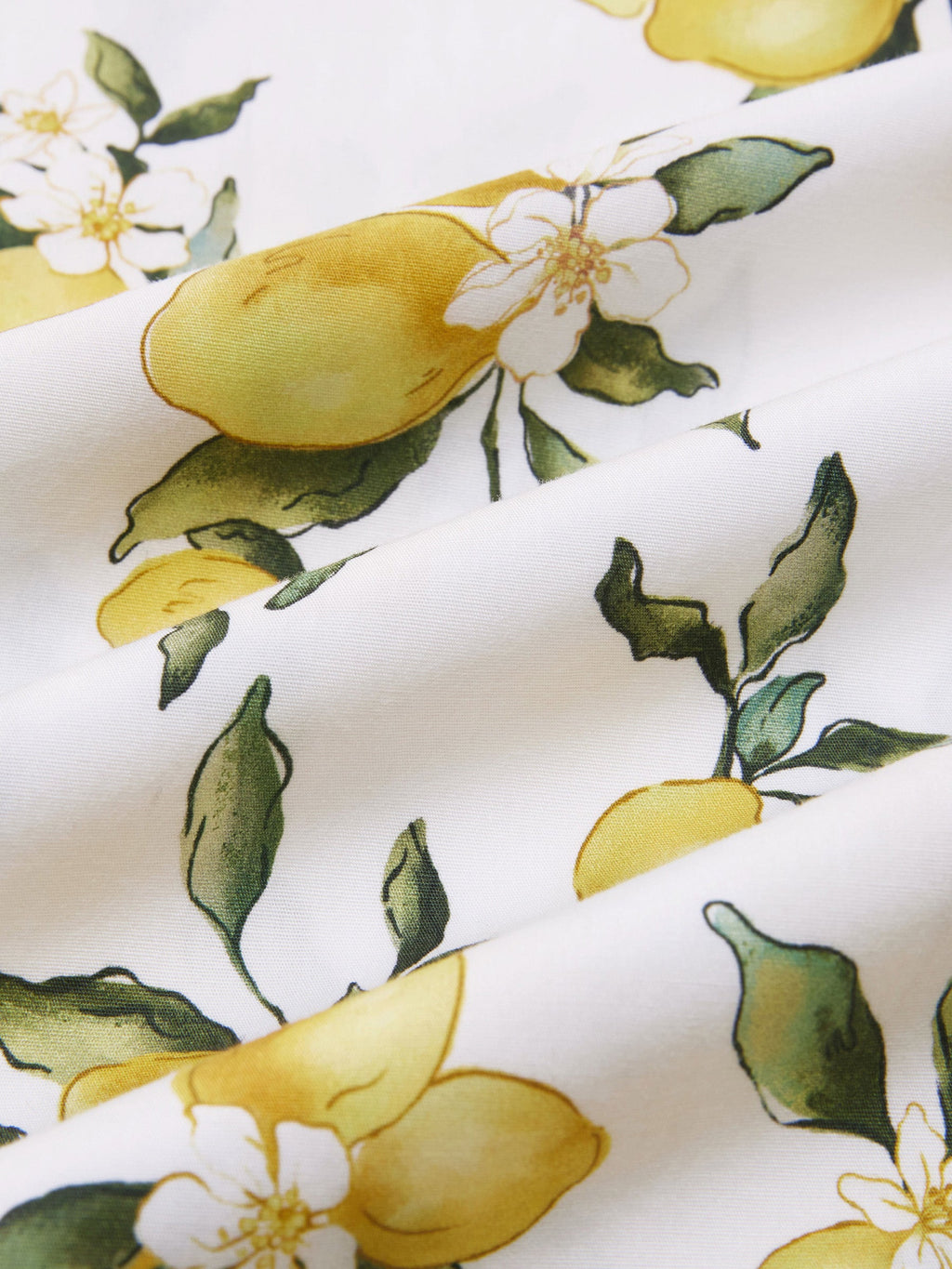 Lemon Print A-Line Skirt