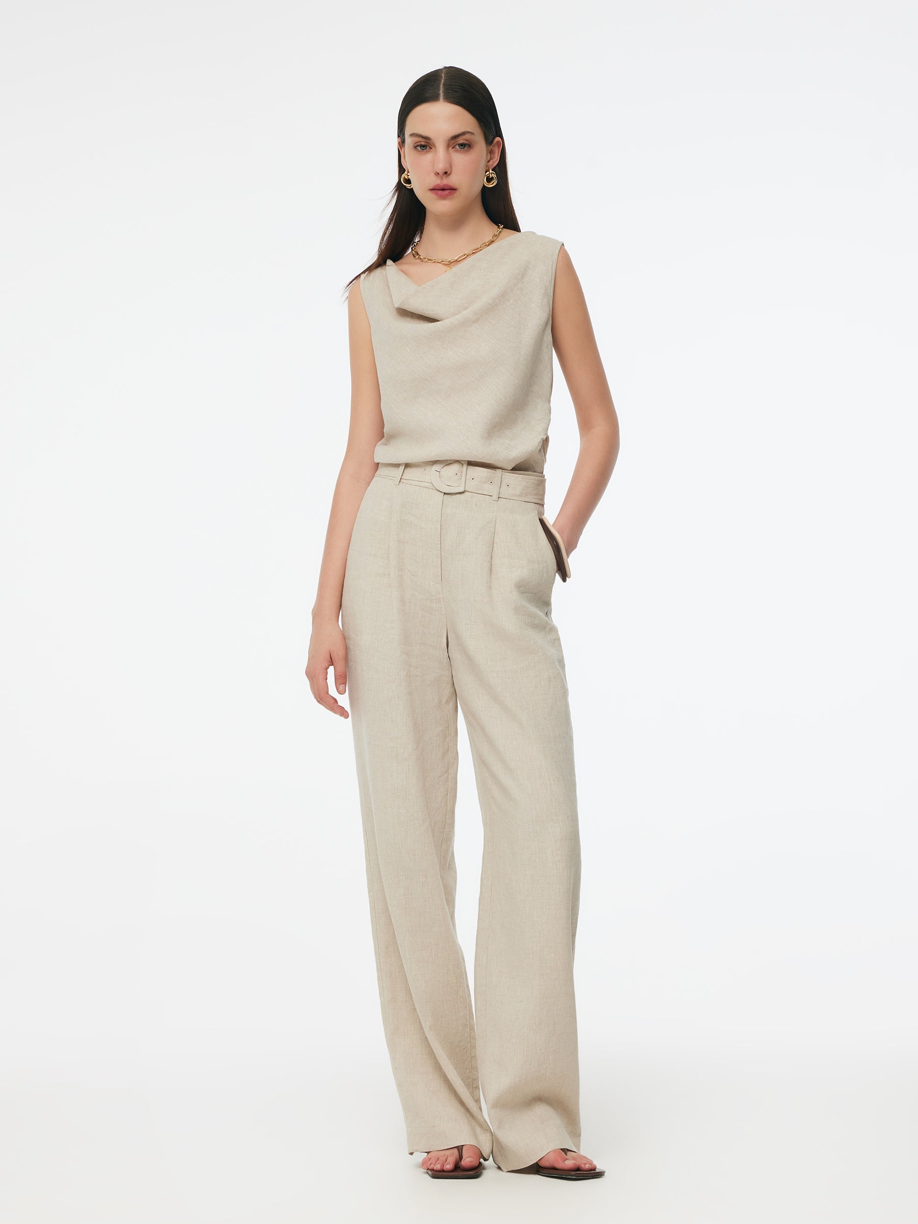 Linen H-Line Pants