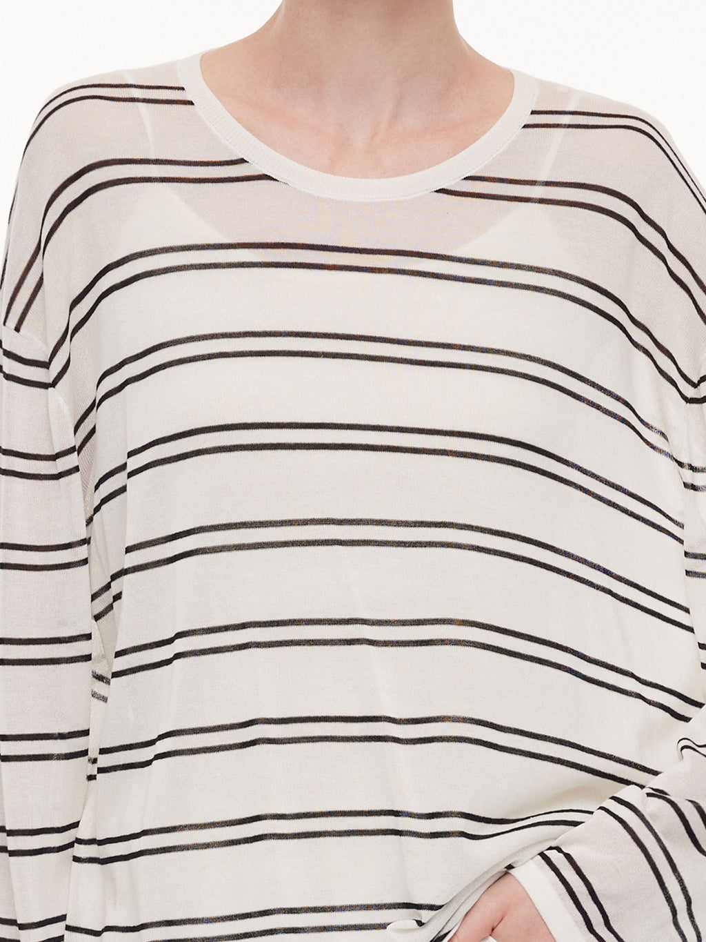 Lyocell-Silk Stripe Knit