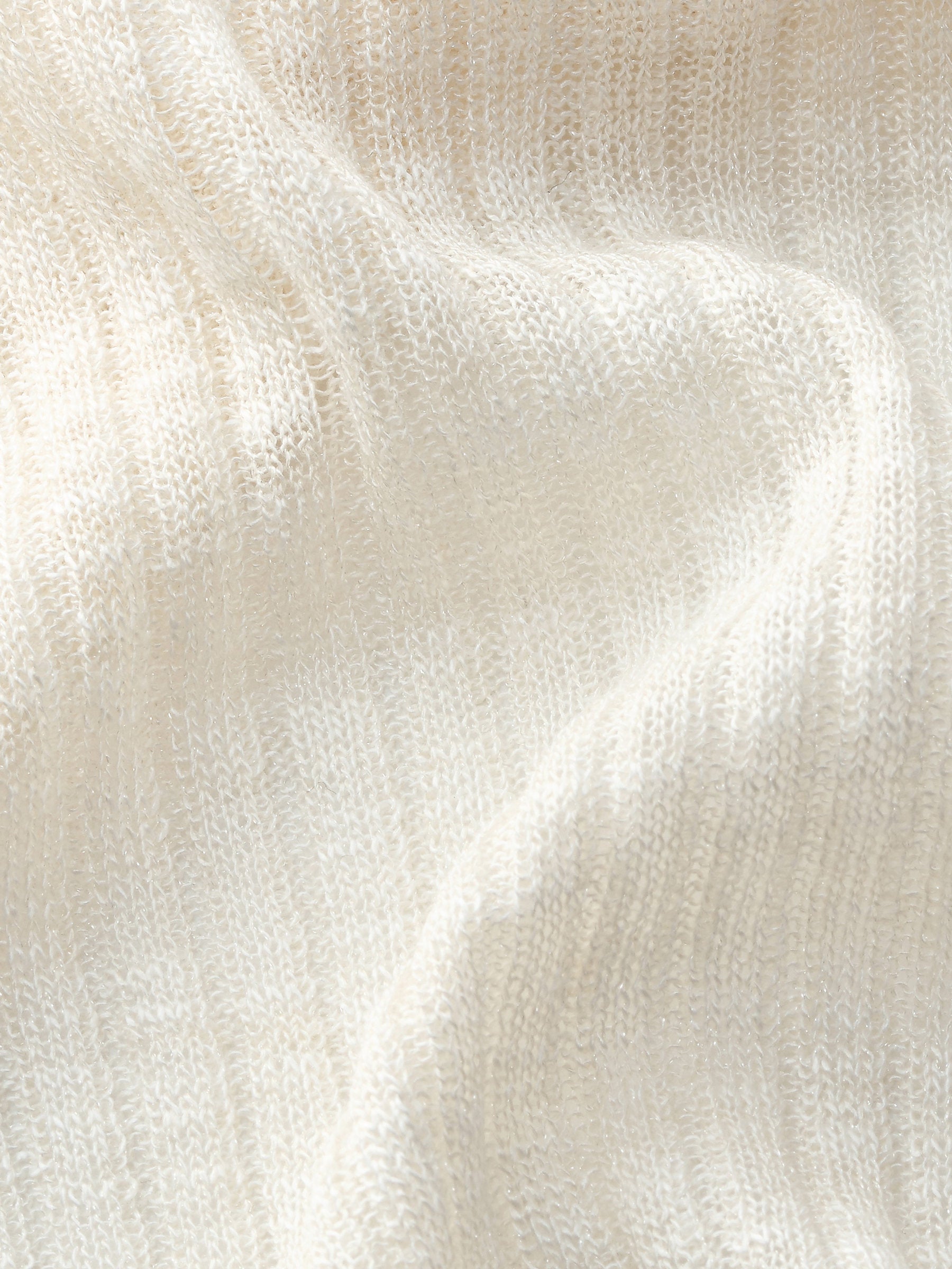 Wavy Trim Tie-Front Cardigan