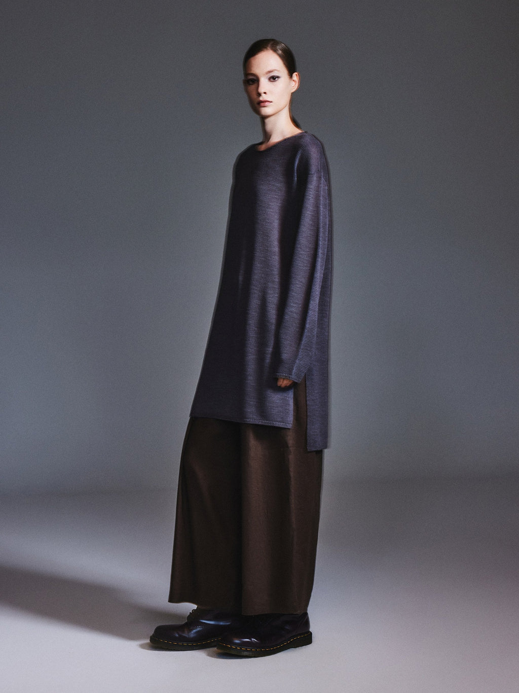 Cotton Linen Longline Sweater