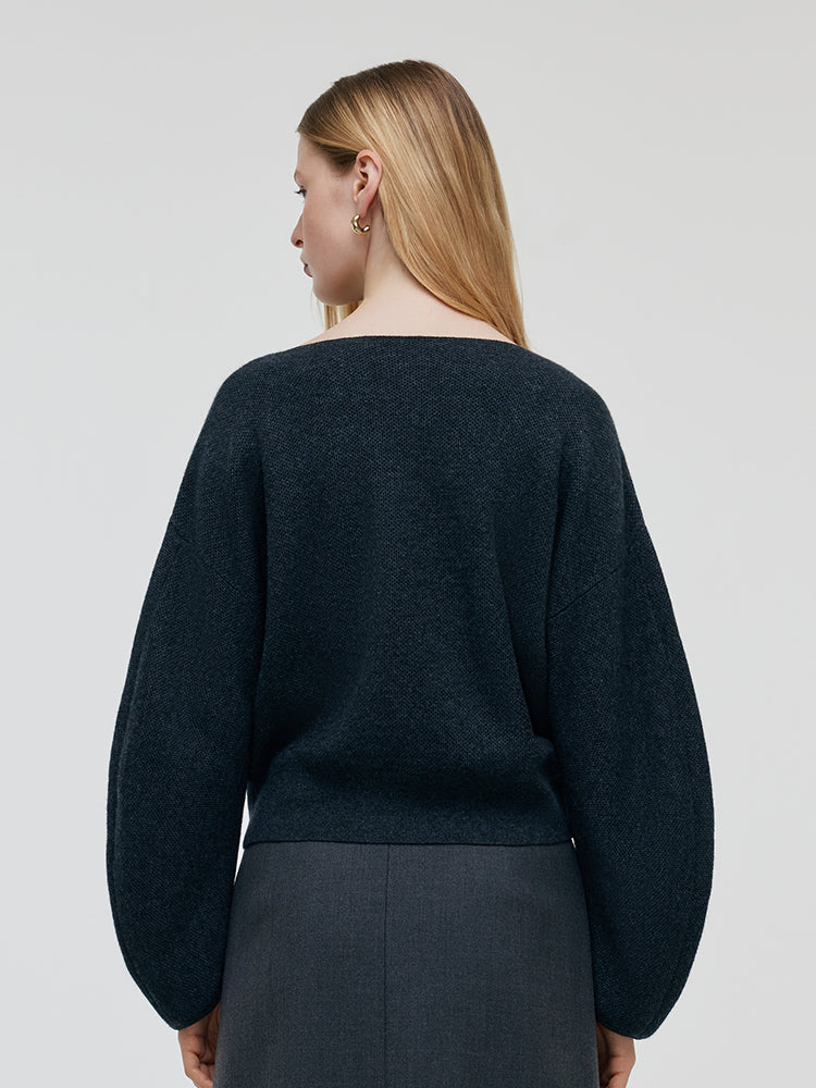 Cashmere Drop Shoulder Cardigan