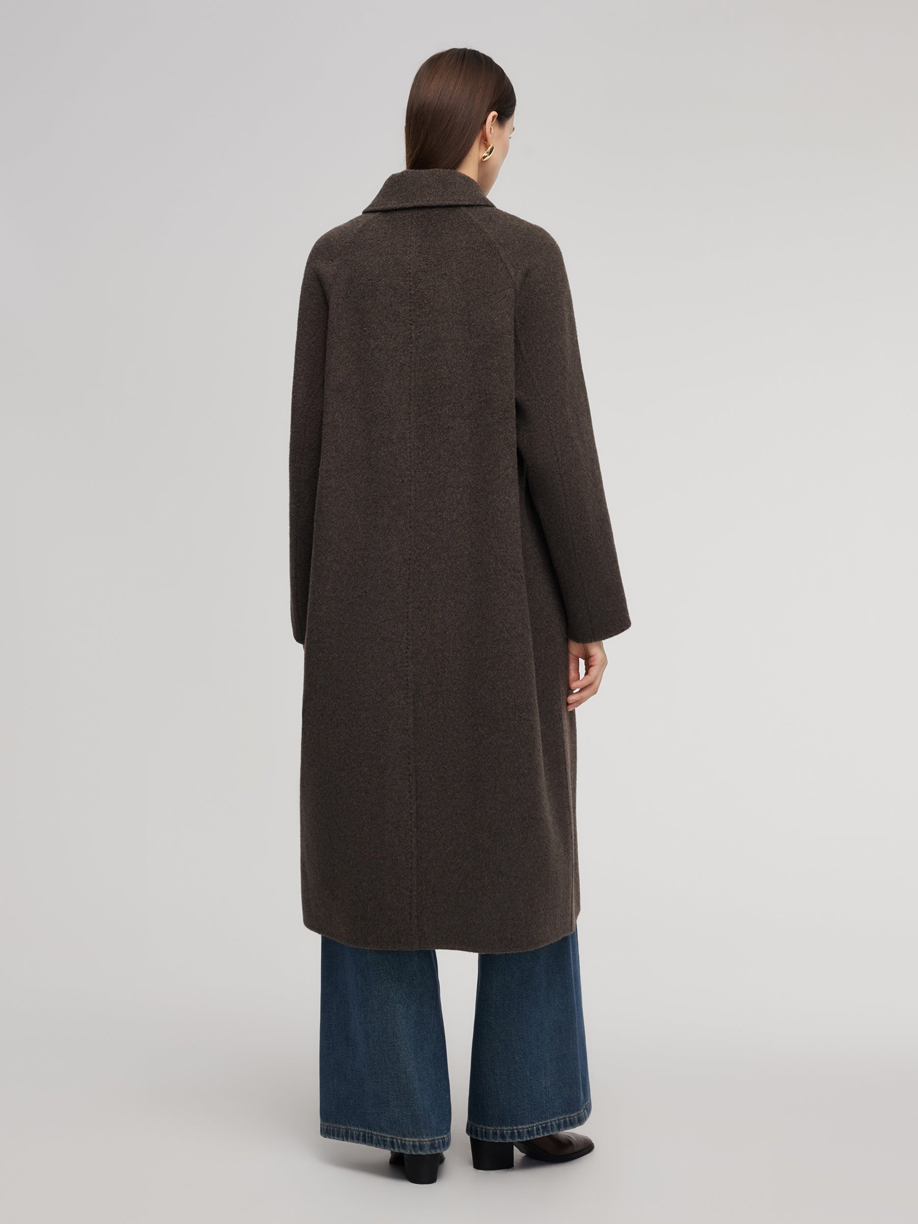 Camel-Wool Double-Faced Coat