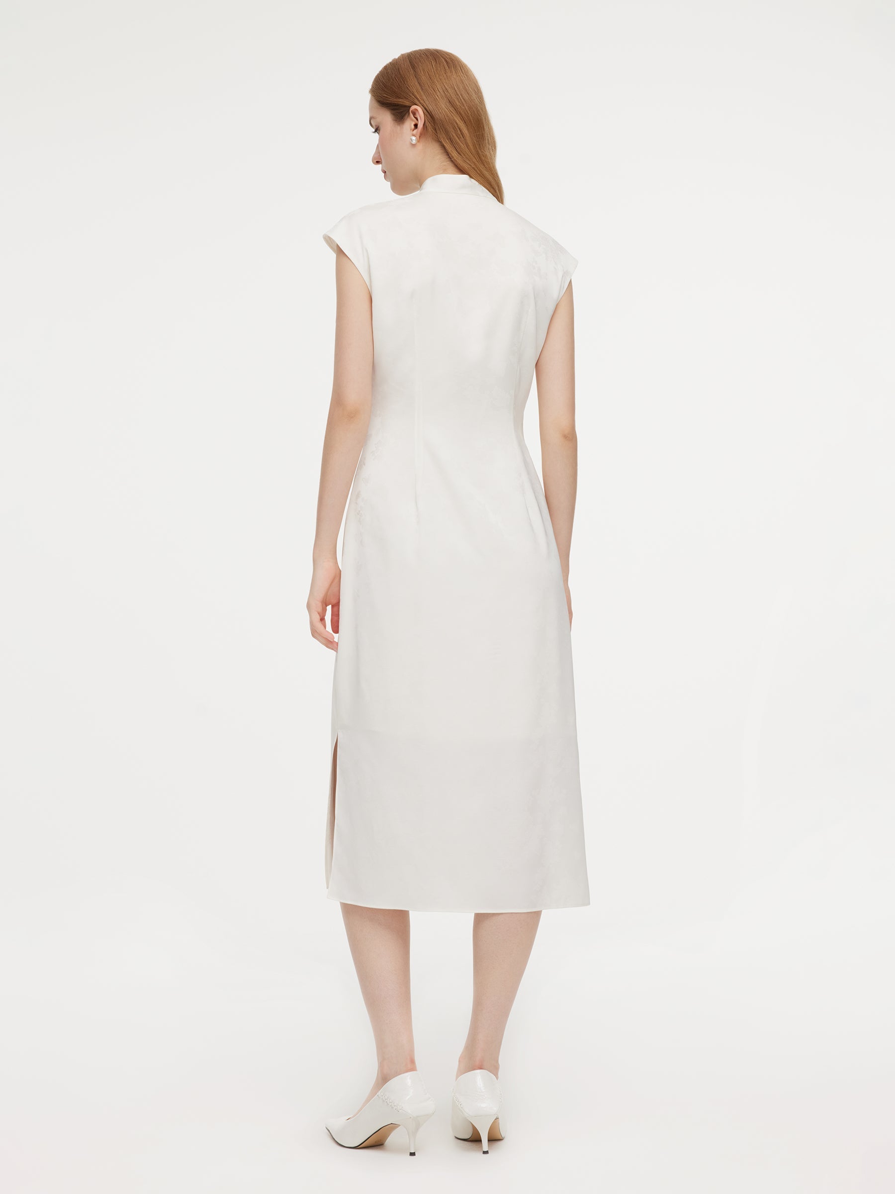 Jacquard Butterfly Qipao Dress
